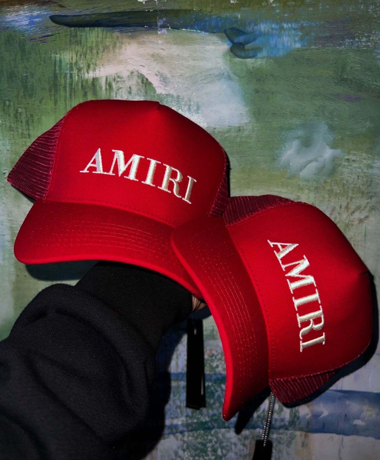 Amiri Amiri logo trucker hat Size ONE SIZE - 1 Thumbnail