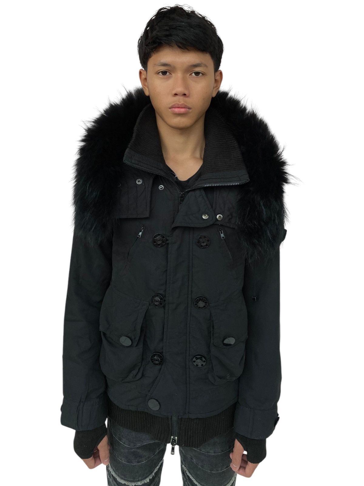14th Addiction 2000s SLY Japan Limited - Raccoon Fur Jacket | Grailed