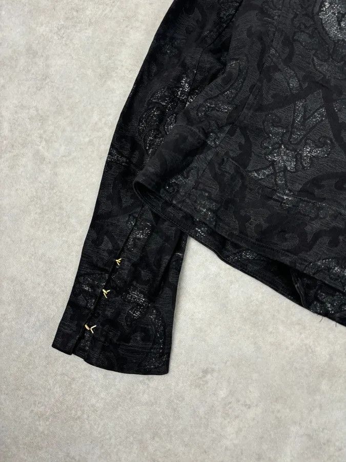 Roberto Cavalli 2000s Roberto Cavalli Black Obscure Damask Jacket Size M / US 6-8 / IT 42-44 - 8 Thumbnail