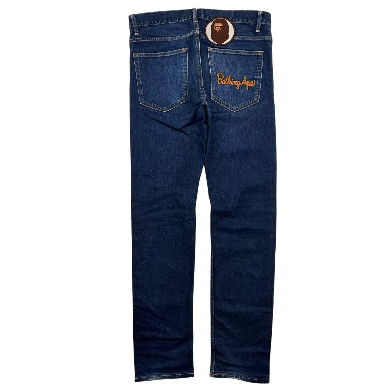 Bape Vintage Bape Embroidered Jeans - Waist: 33” Size US 33 - 1 Thumbnail