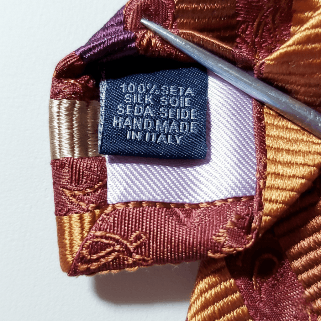 Altea Altea Milano 100% Silk Vintage Tie Burgundy wine Size ONE SIZE - 9 Thumbnail