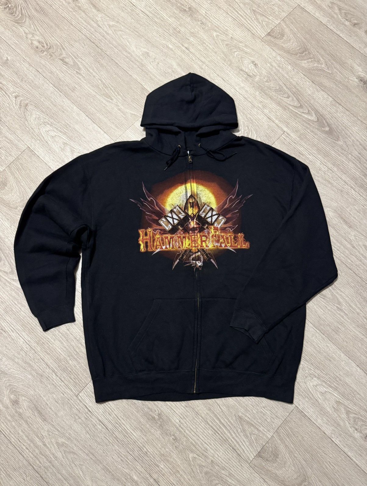 Band Tees 🔷Vintage Hammerfall Hammer Of Dawn Zip Hoodie🔷 Size US XXL / EU 58 / 5 - 1 Thumbnail