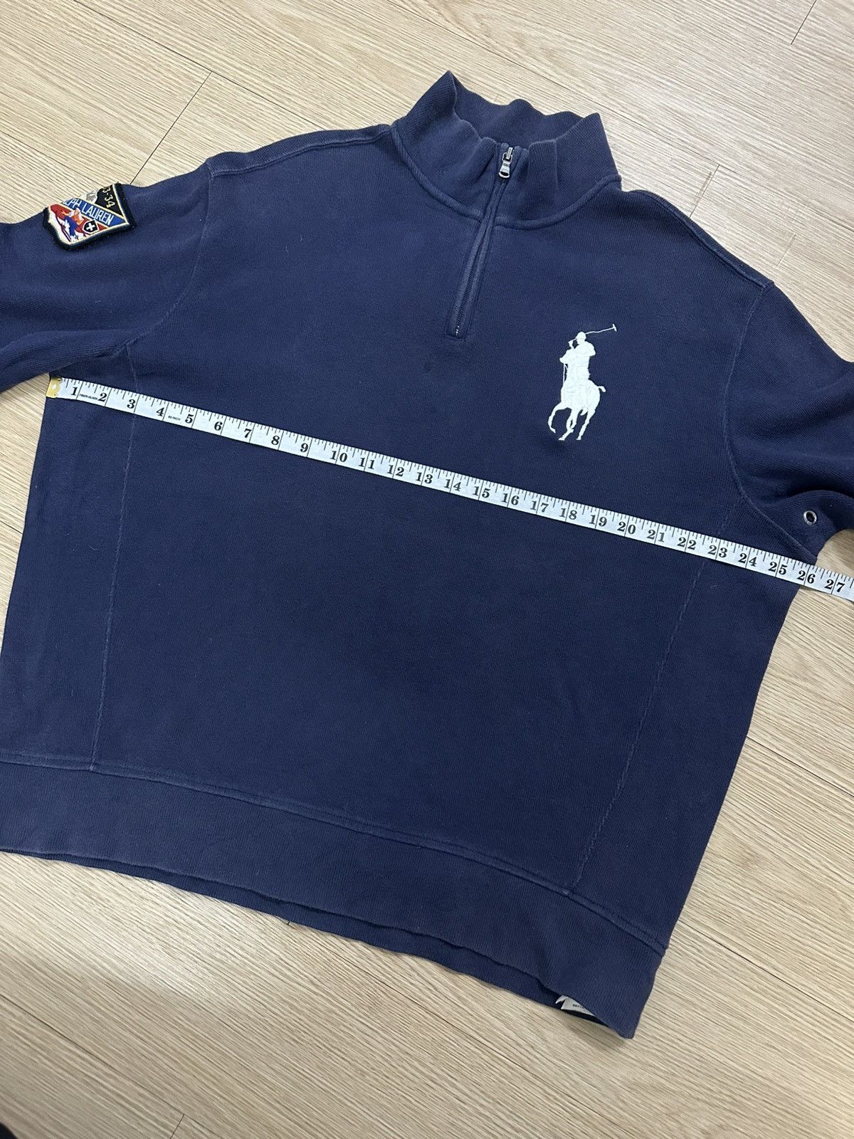 Beauty Beast × Polo Ralph Lauren × Vintage Vintage 90s Polo Ralph Lauren Snowboard Patches Half Zipper Size US L / EU 52-54 / 3 - 11 Thumbnail