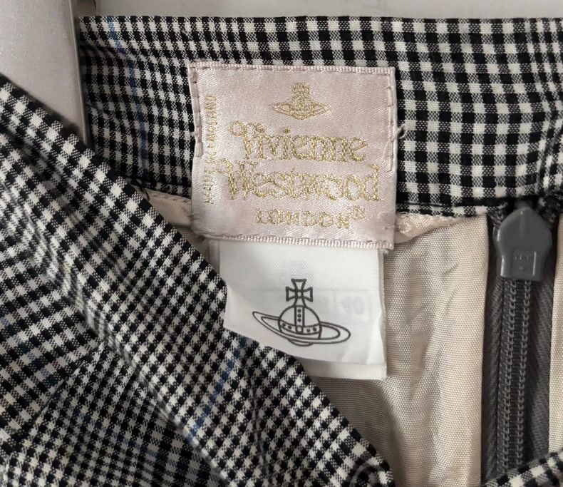 Vivienne Westwood Vivienne Westwood SizeUK10/US8 Gray checkered half dress Size 27" / US 4 / IT 40 - 8 Thumbnail