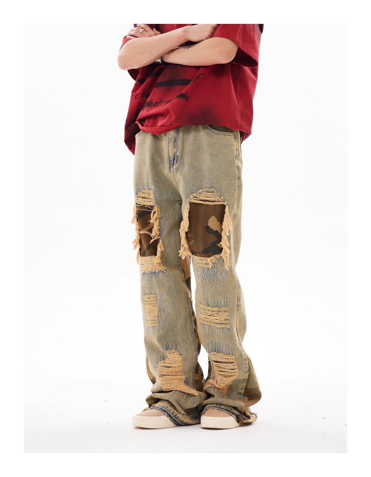 Other Acid Wash Distressed Denim Jeans Size US 32 / EU 48 - 3 Thumbnail