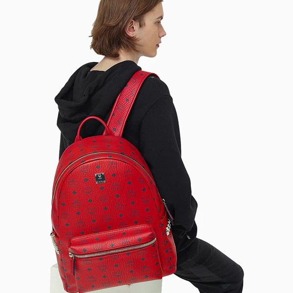 MCM o1mt1gz0225 Size: OS / Large Backpack in Red/Black Size ONE SIZE - 2 Thumbnail