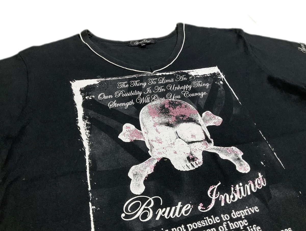 If Six Was Nine 🔥Sick Y2K Time Step Skull Poem Shirt Goth Punk Size US L / EU 52-54 / 3 - 2 Thumbnail