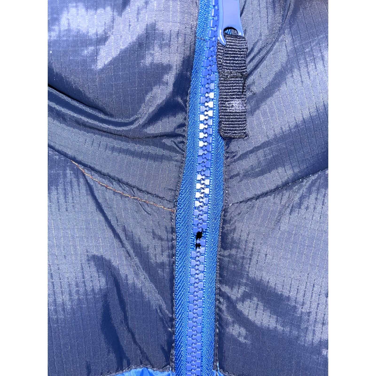 Starter VINTAGE Starter Retro Puffer Jacket Mens Large 42-44 Blue Down Feather Full Zip Pockets Winter Size US L / EU 52-54 / 3 - 3 Thumbnail