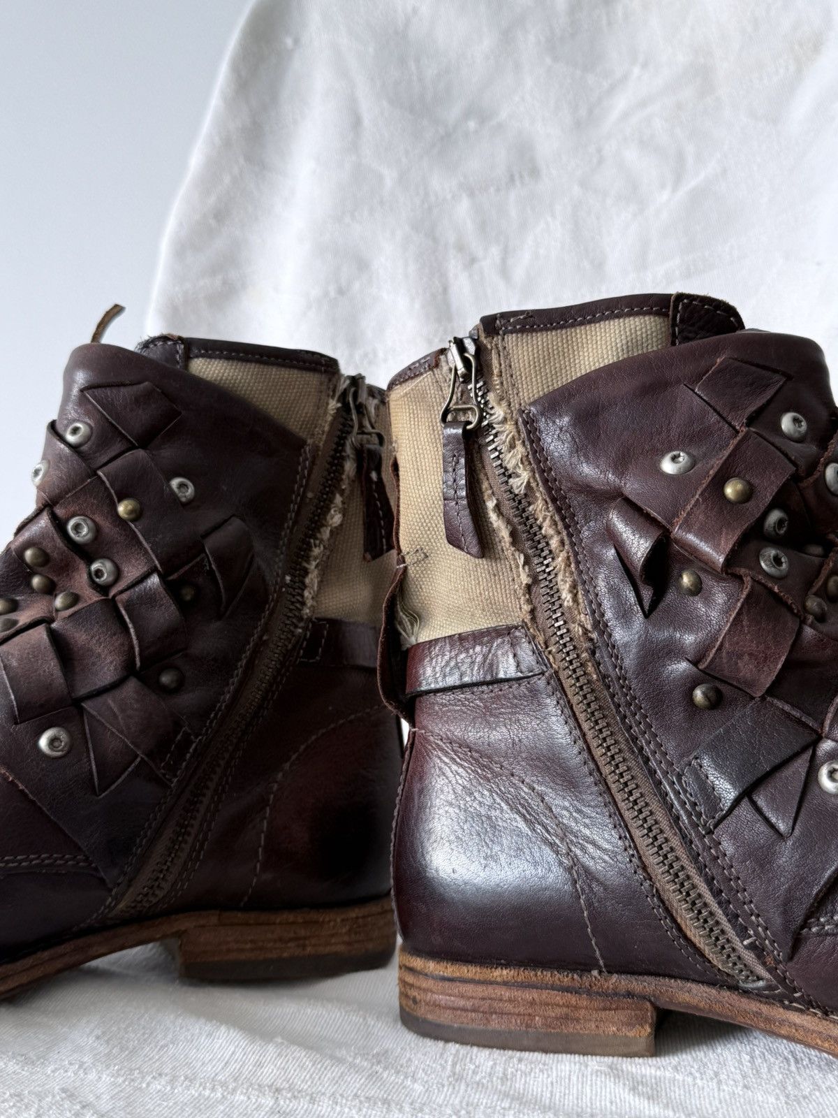 A.S.98 Avant Garde A.S. 98 14th Addiction Style Leather Boots Size US 6 / EU 39 - 6 Thumbnail