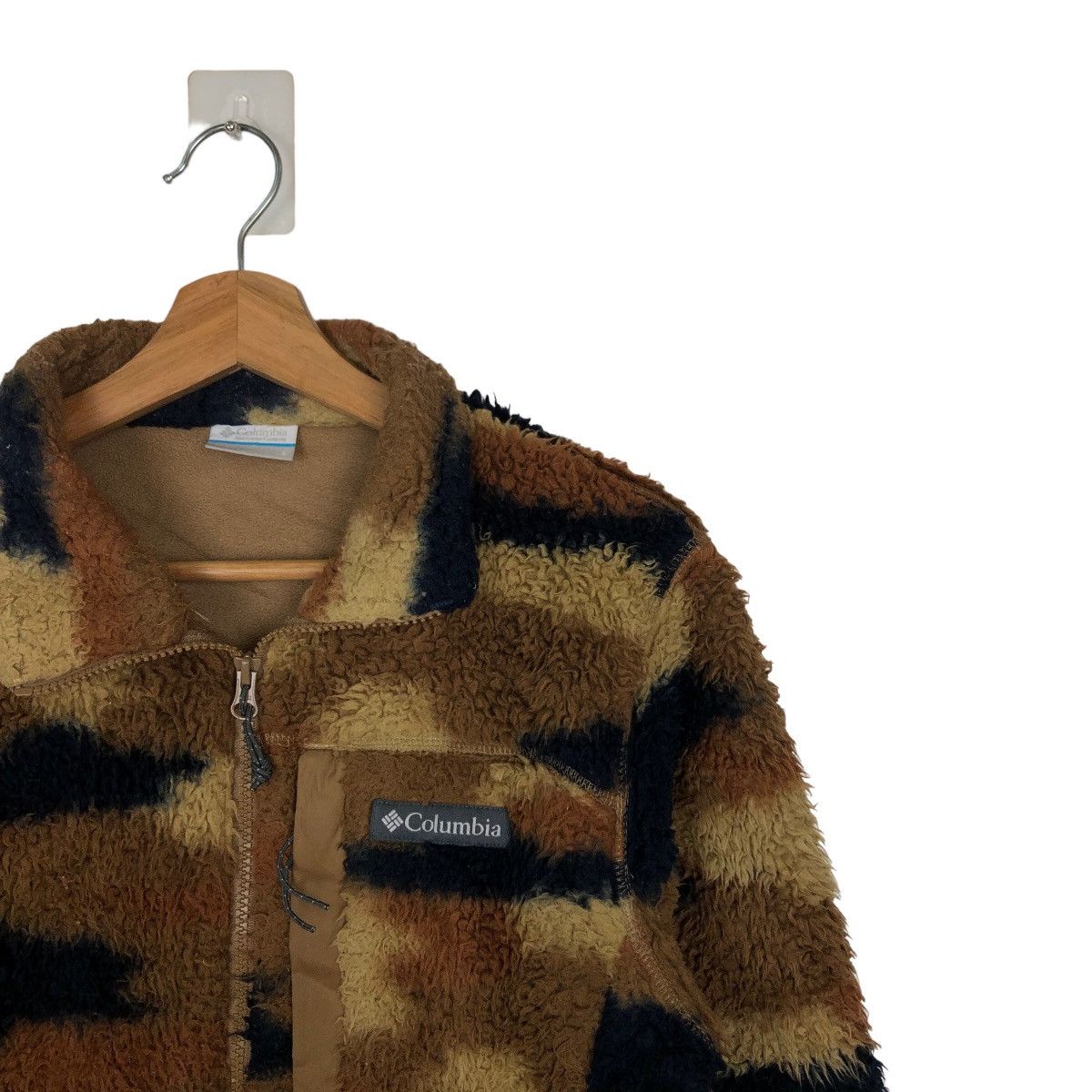 Japanese Brand VINTAGE FLEECE JACKET COLUMBIA CAMO FULL PRINT RARE STYLE Size US M / EU 48-50 / 2 - 5 Thumbnail