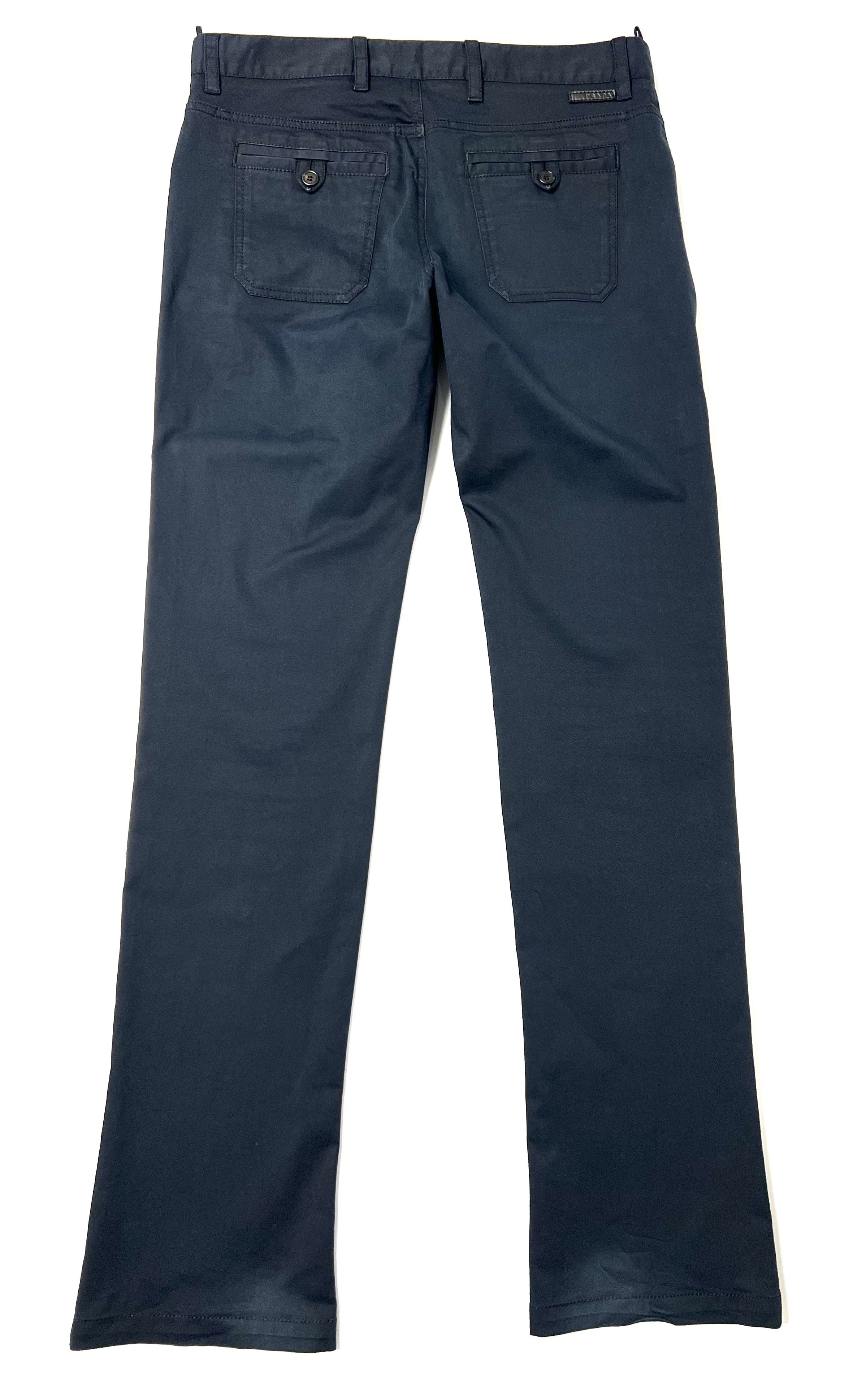 Prada PRADA SPORT LINEA ROSSA COTTON BLEND BLACK CASUAL PANTS Size US 32 / EU 48 - 3 Thumbnail