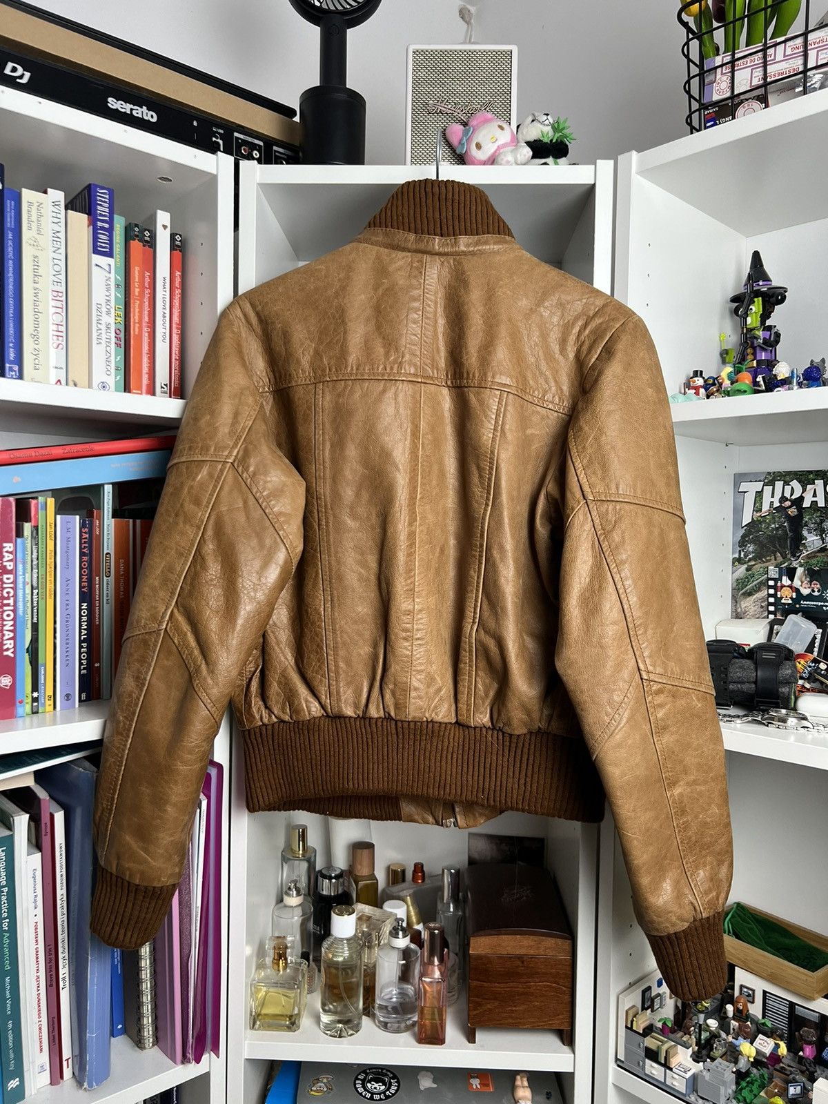 Other Vintage Y2K cropped leather moto biker racing jacket XL 90s Size XL / US 12-14 / IT 48-50 - 2 Thumbnail