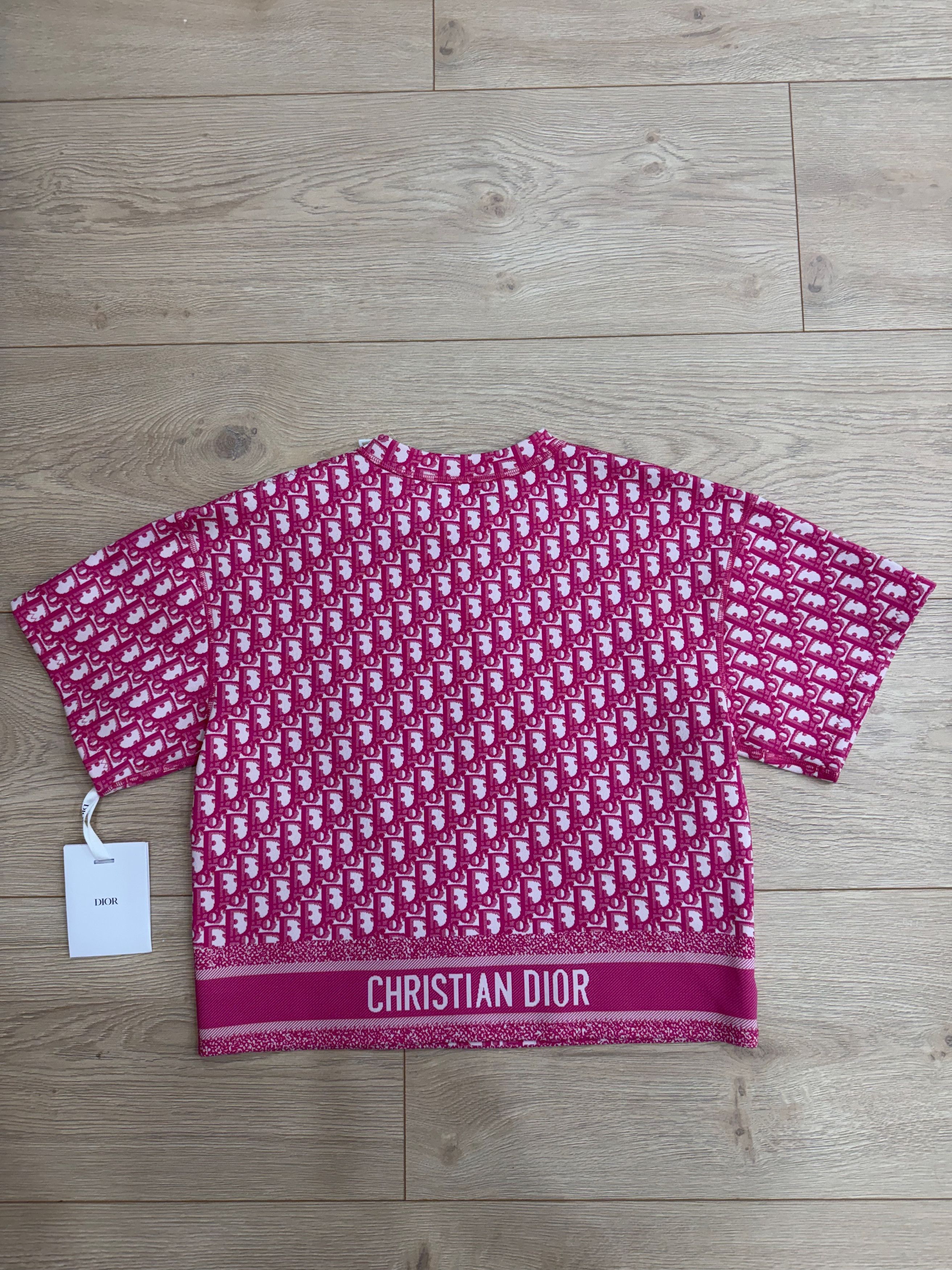 Dior Dior Jacquard Oblique Logo Top Short Sleeve Zipper Shirt 34 Size XXS / US 00 / IT 34 - 15 Thumbnail