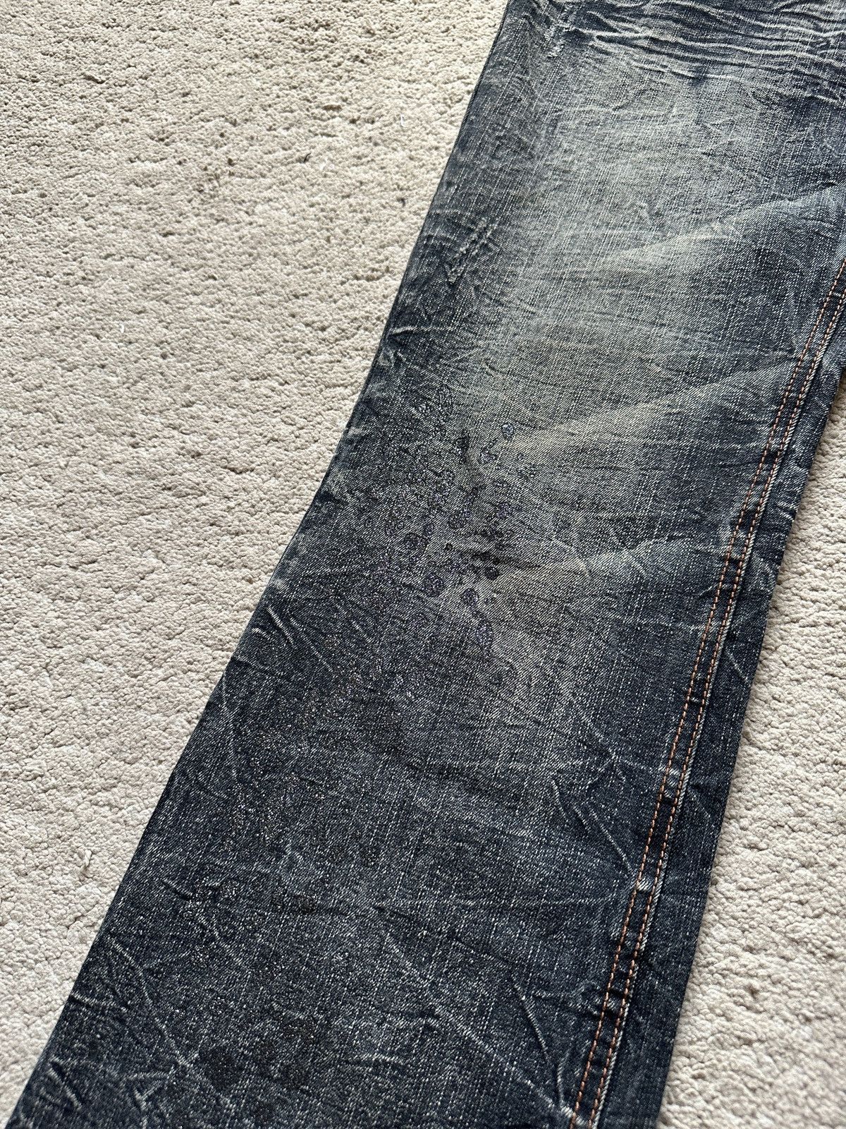 LOWBOX 2000s Lowbox Stonewash Jeans Size US 32 / EU 48 - 5 Thumbnail