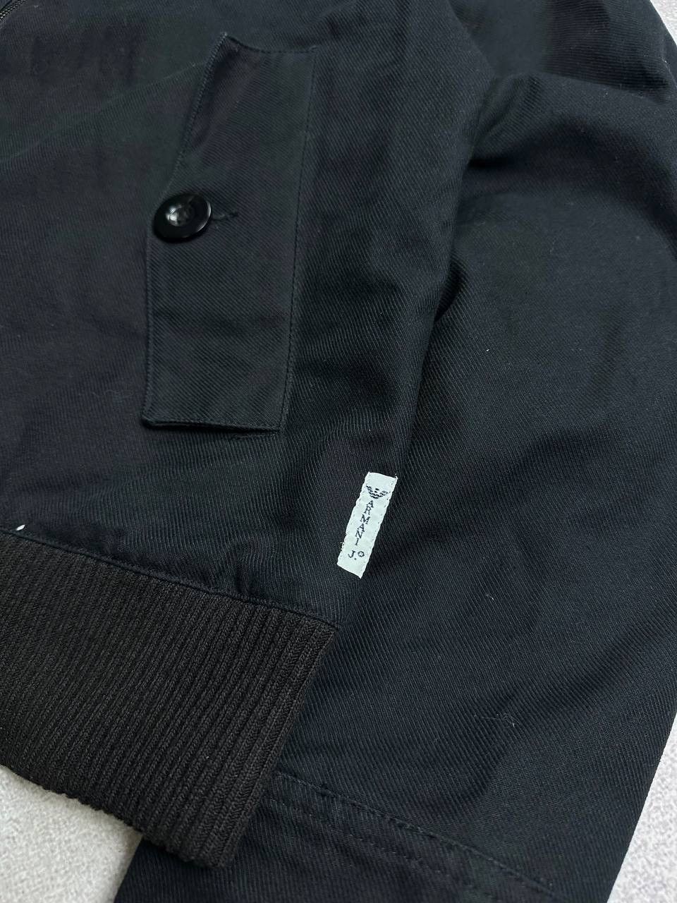 Armani Vintage Armani Mini Logo Black Denim Jacket M Size US L / EU 52-54 / 3 - 6 Thumbnail