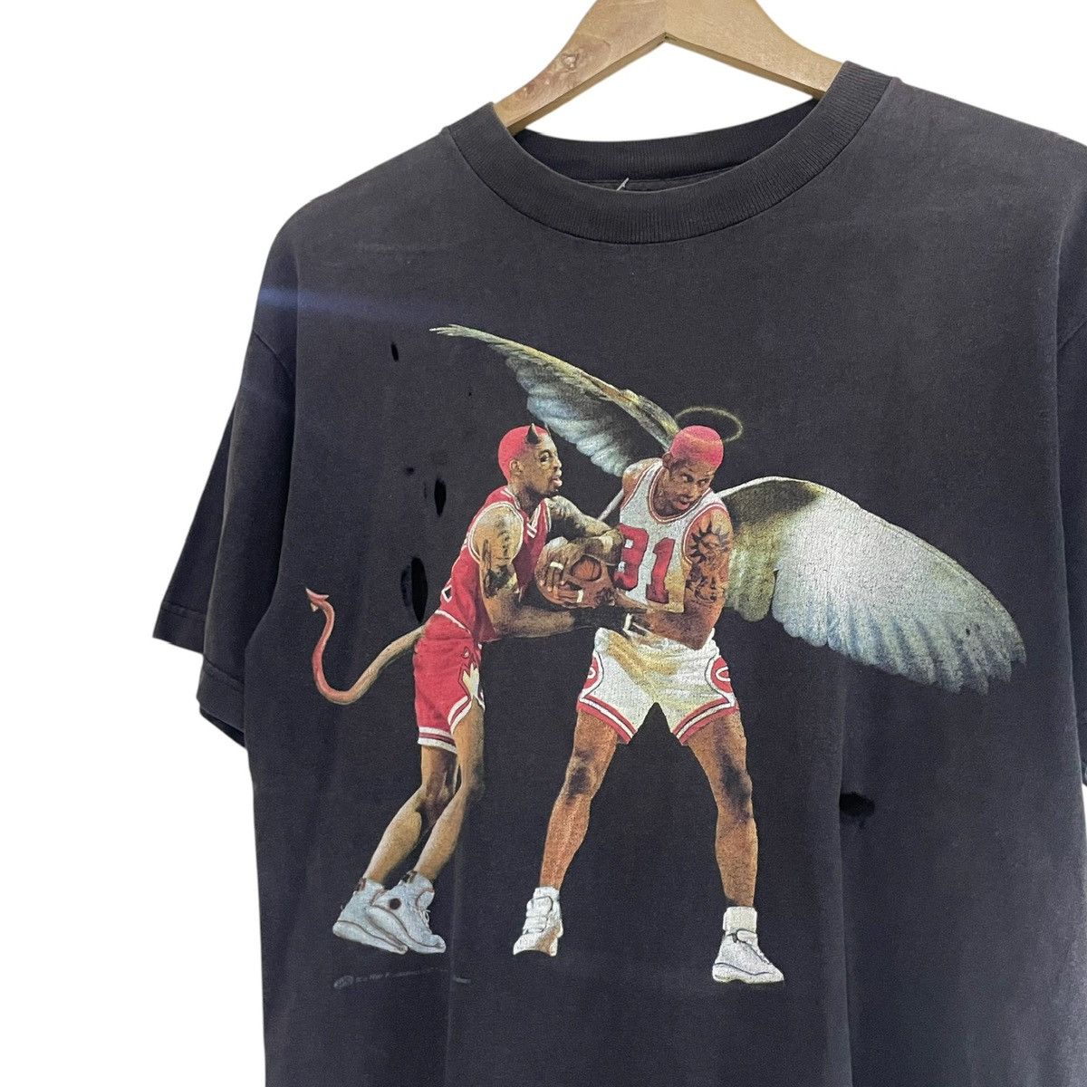 Vintage Vintage 90’s Disstresed Rare Collection Rodman Angel Murina Size US M / EU 48-50 / 2 - 3 Thumbnail