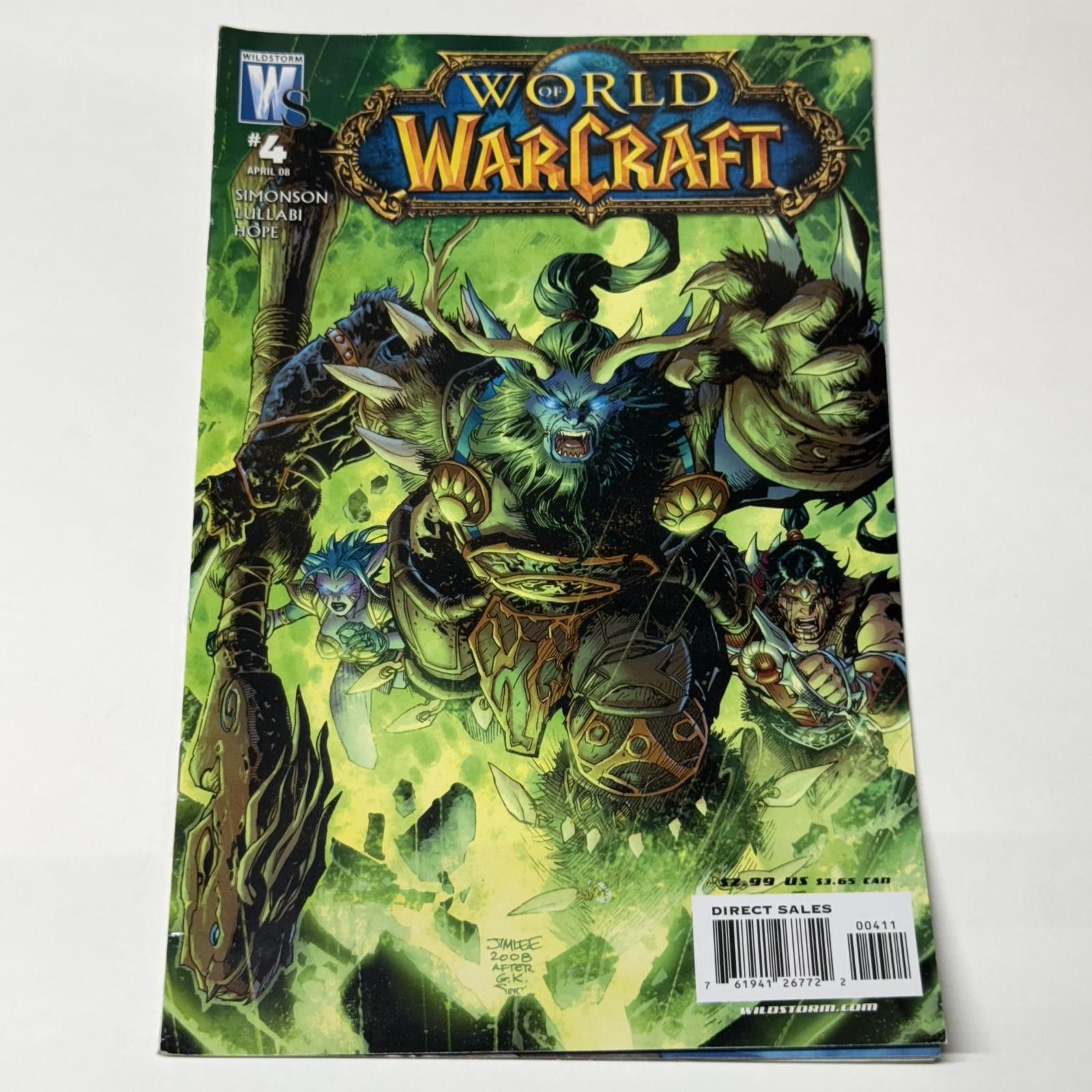 Designer Wildstorm World of Warcraft #1 APR 2008 WoW Comic Book Size ONE SIZE - 2 Thumbnail