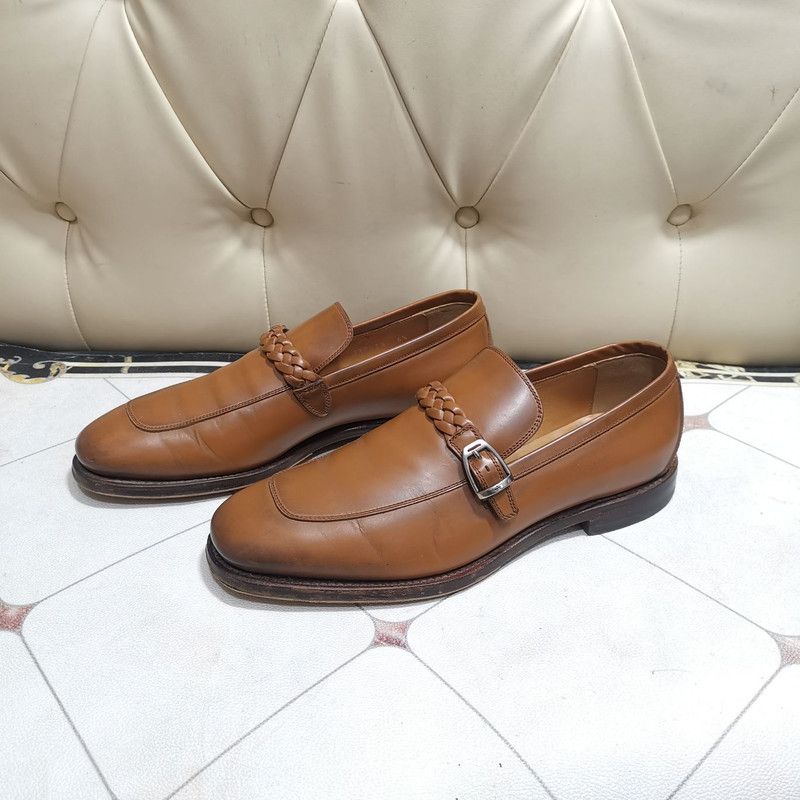 Gucci Gucci Brown Leather Loafers for Men 0079 Size US 8.5 / EU 41-42 - 1 Thumbnail