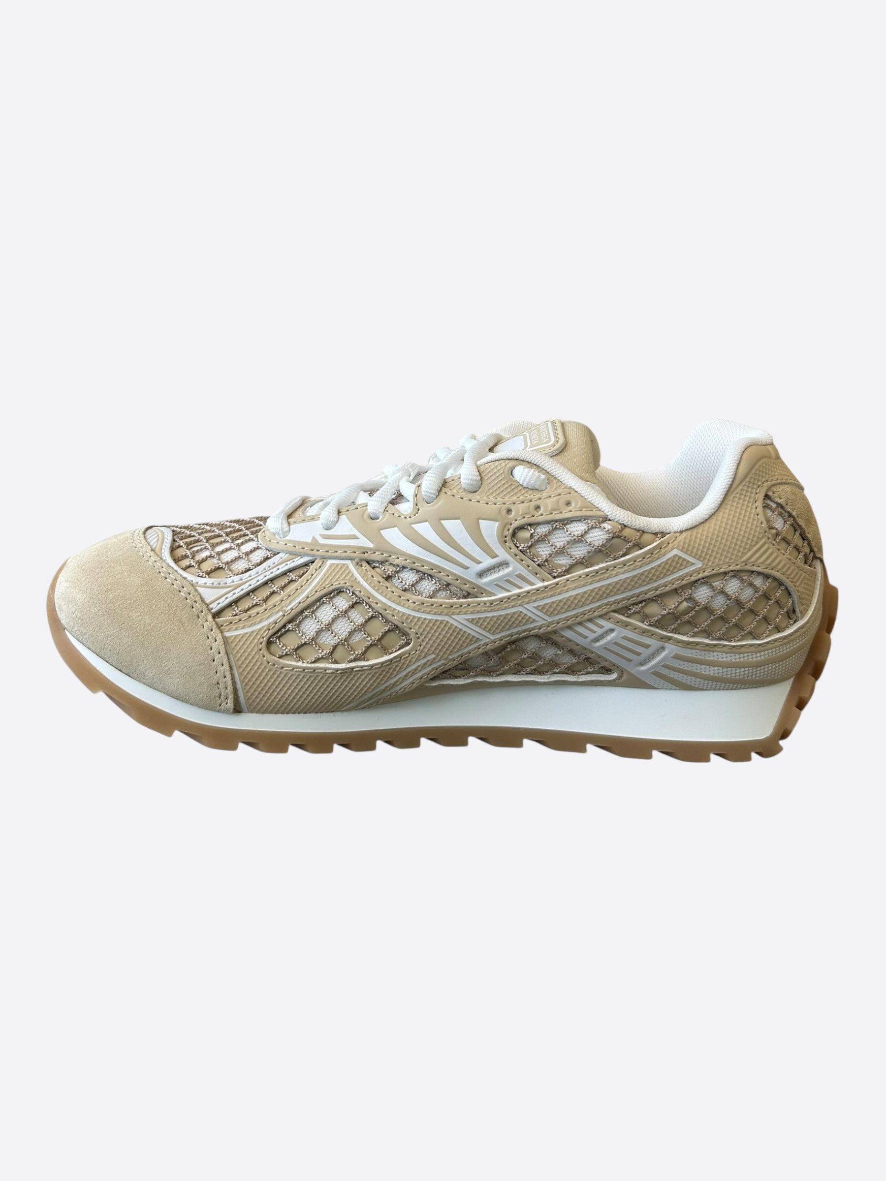 Bottega Veneta Bottega Veneta Beige Suede Orbit Women's Sneakers Size US 7 / IT 37 - 6 Thumbnail