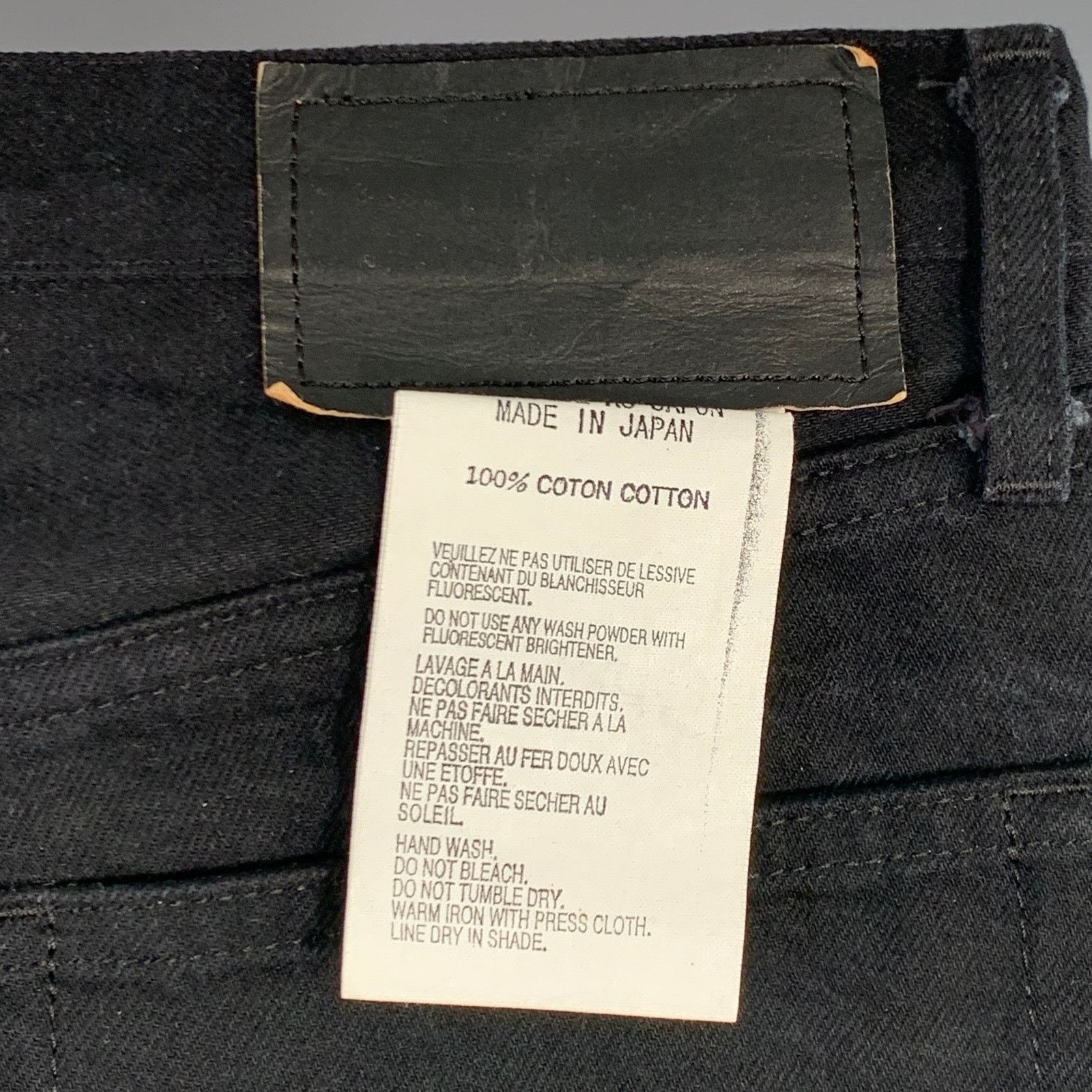 TUKI TUKI Size XL Black Twill Cotton Straight Five Pockets Jeans Size US 38 / EU 54 - 3 Thumbnail