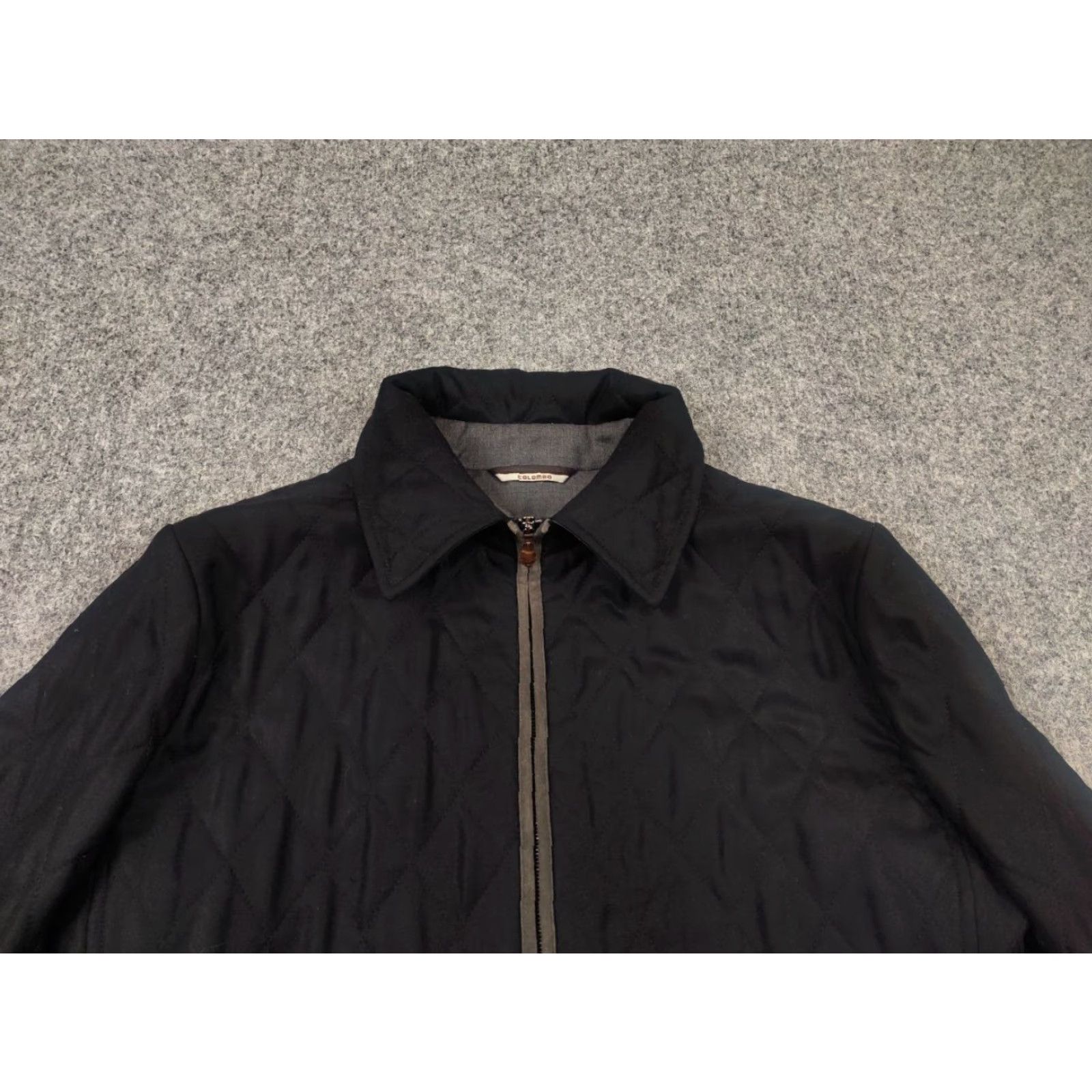 Colombo Colombo Italy Design Jacket Womens Black Zip Double Cashmere Quilted All Seasons Winter/Fall L Size L / US 10 / IT 46 - 4 Thumbnail