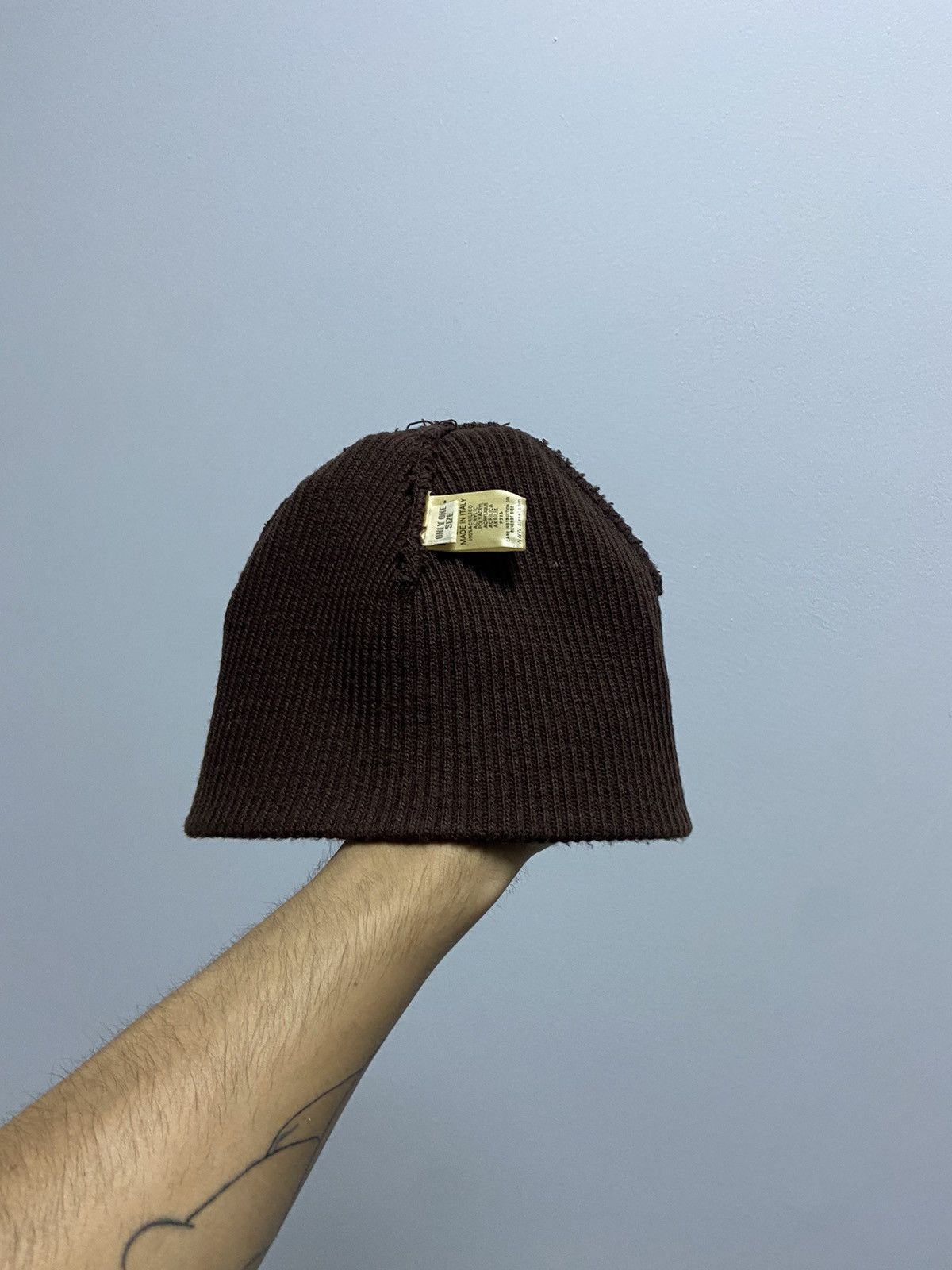 Nike × Vintage Diesel Hat Vintage Beanie Knitted Big Logo Italy Vintage Size ONE SIZE - 5 Thumbnail