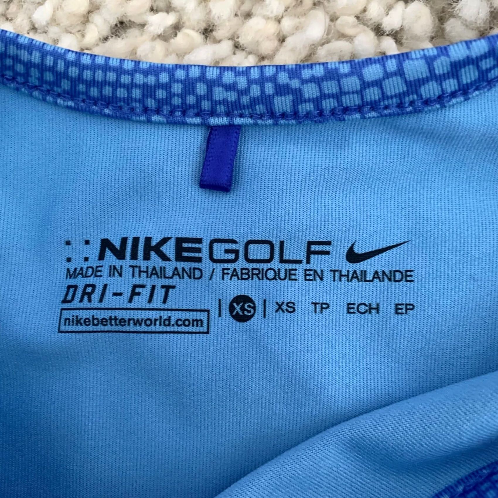 Nike Nike Golf Dri-Fit Tank Top Womens XS Blue Print Racerback Pullover 846417 Sz Size XS / US 0-2 / IT 36-38 - 2 Thumbnail
