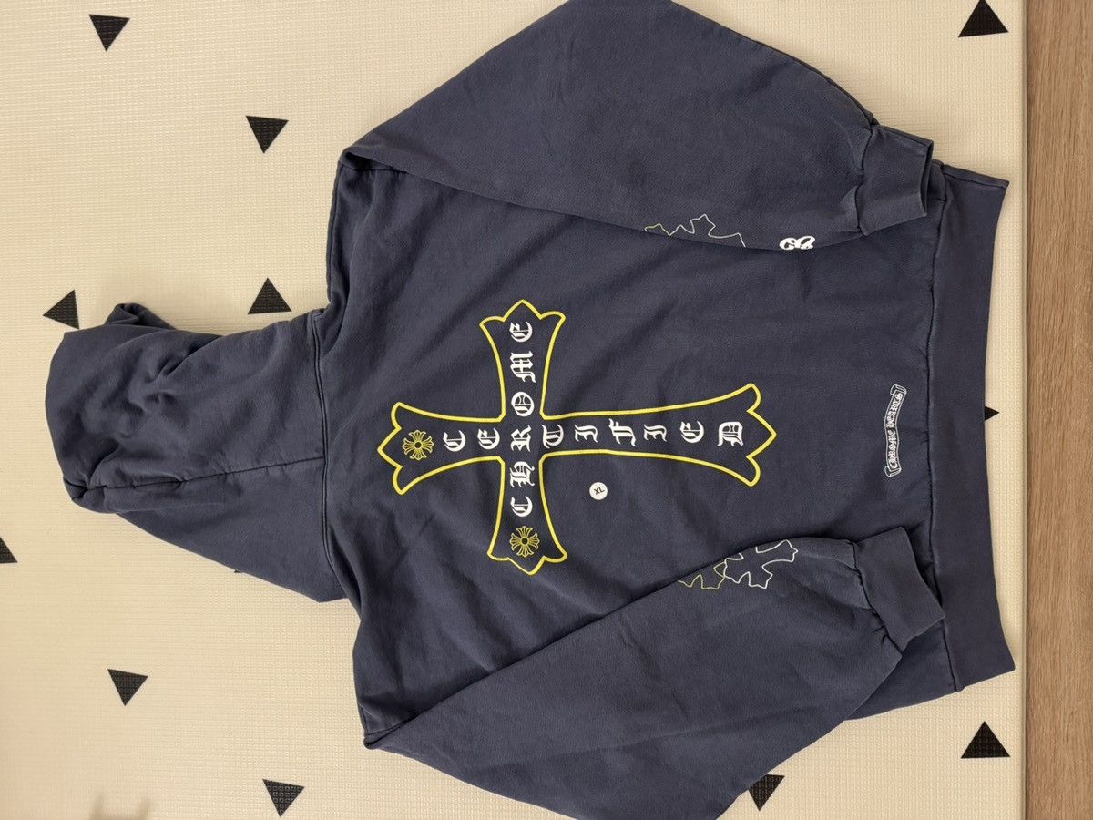 Sweat à Capuche Chrome Hearts X Drake Certified Loverboy - Taille S - Bleu - Occasion Très Bon état