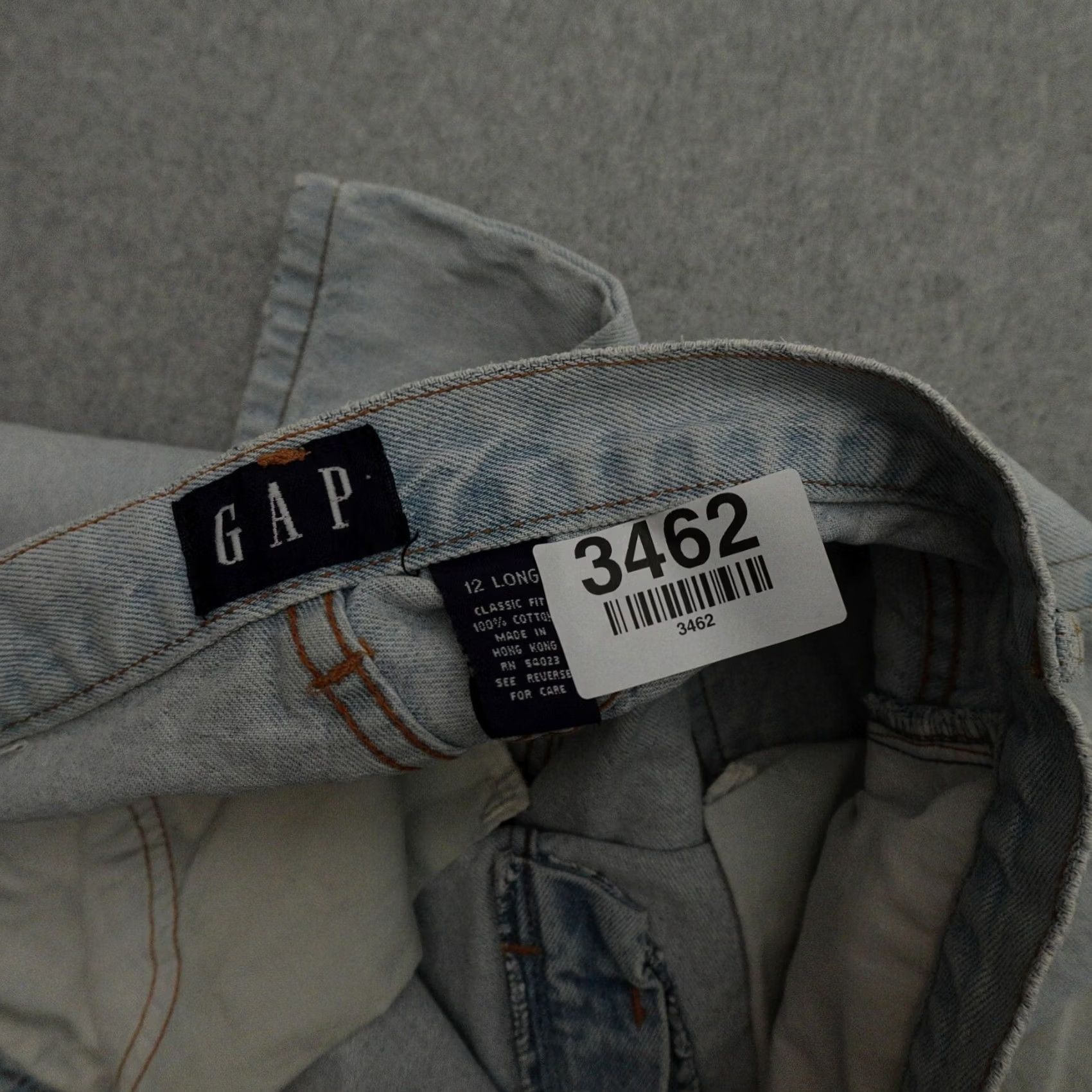 Gap Vintage Gap Jeans Womens 12 Long (12x32) Light Wash Classic Fit Frayed Denim Size 34" / US 12 / IT 48 - 4 Thumbnail