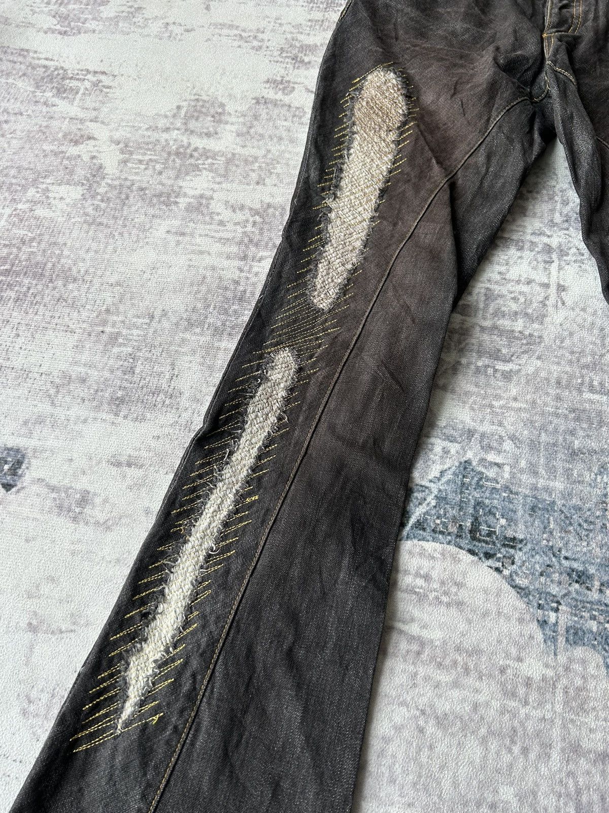 GOSTAR DE FUGA Fuga Super Flared Rockstar Jeans Size US 31 - 12 Thumbnail