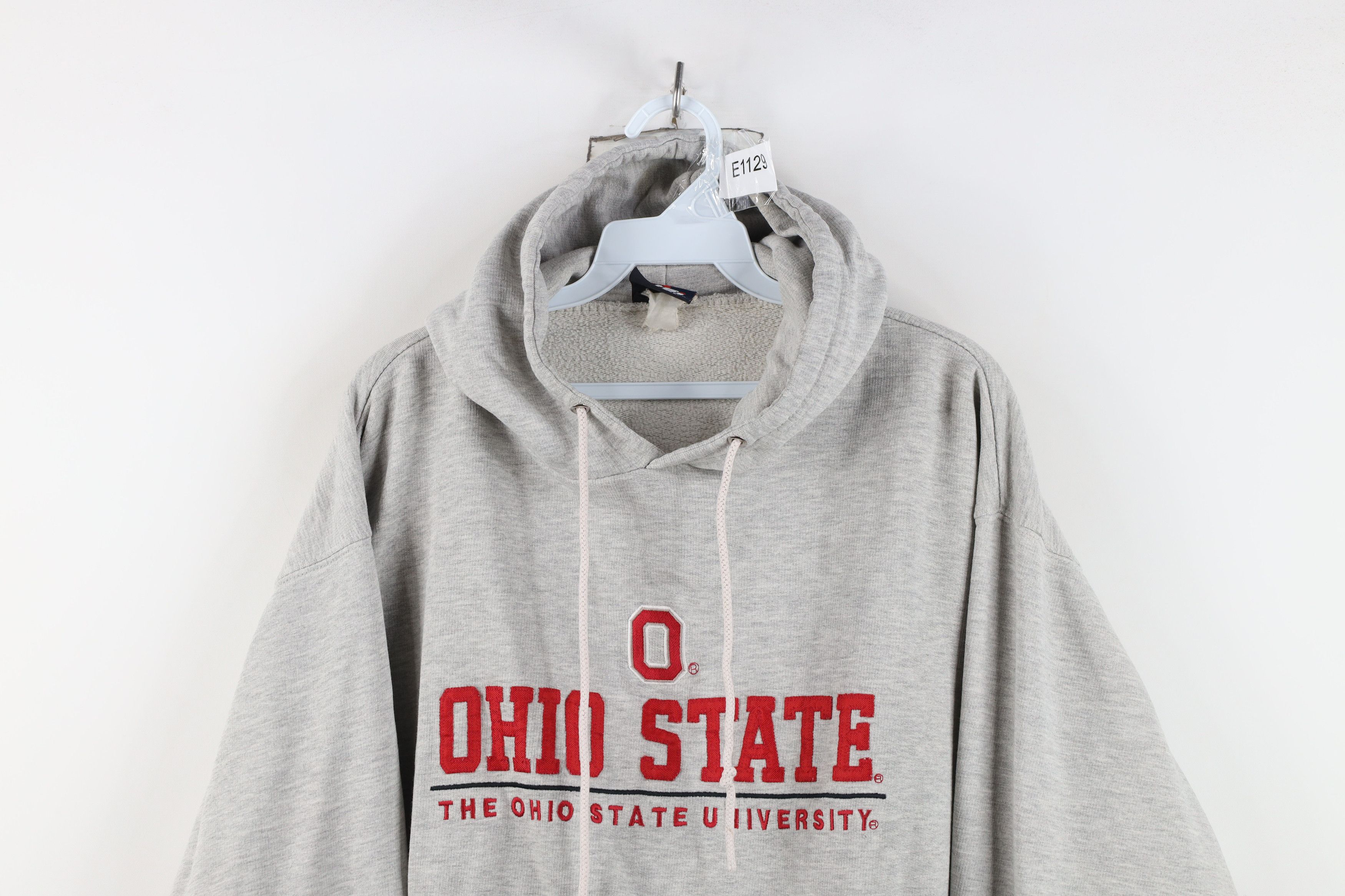 Vintage Vintage 90s Ohio State University Hoodie Sweatshirt Gray Size US M / EU 48-50 / 2 - 2 Thumbnail