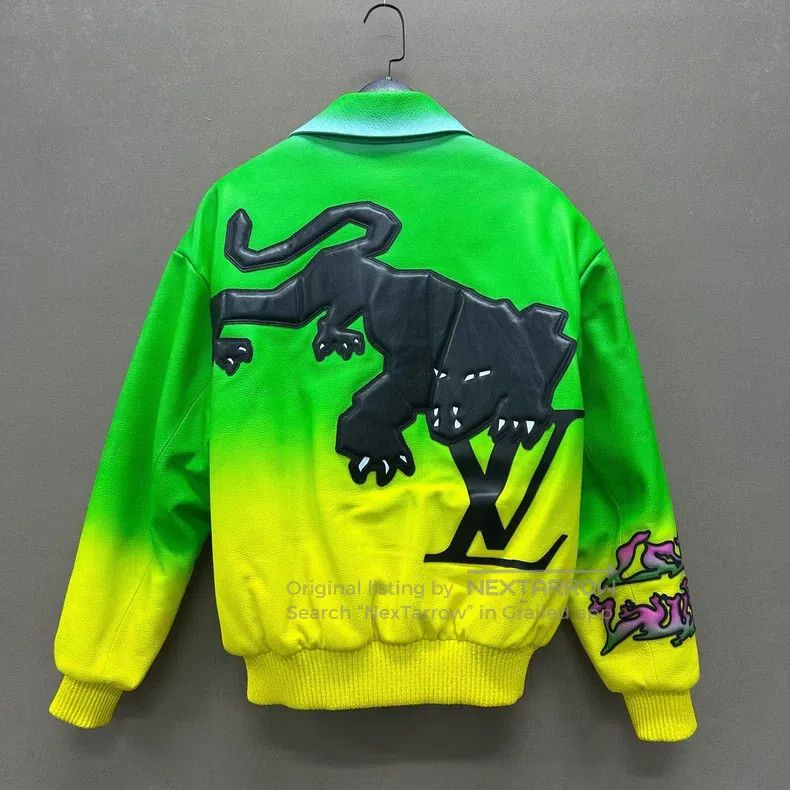 Louis Vuitton Louis Vuitton Fluorescent Green Shanhu Baseball jacket Size US S / EU 44-46 / 1 - 2 Thumbnail