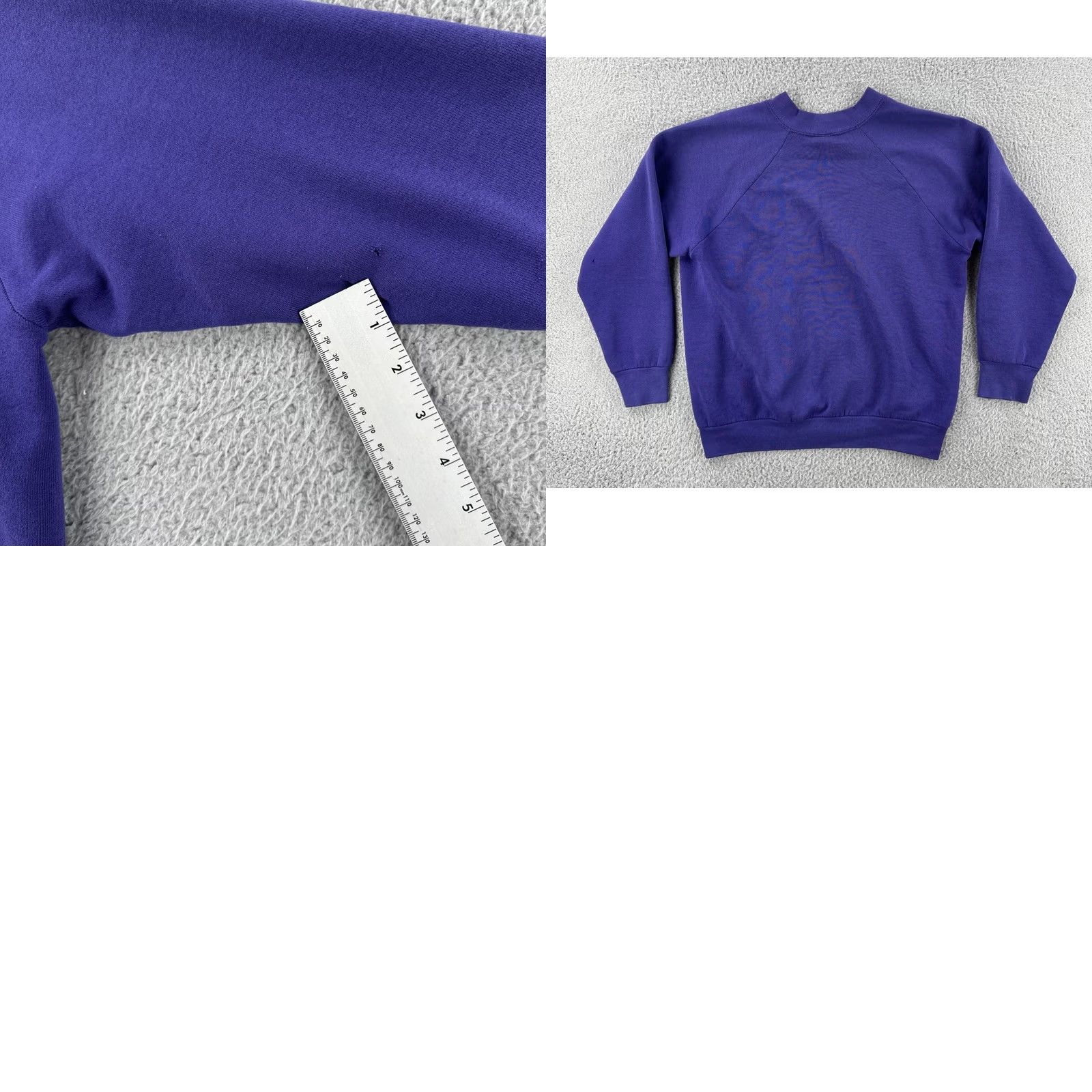 Fruit Of The Loom VINTAGE Fruit Of The Loom Purple Raglan Sweatshirt Womens M USA 90s Size M / US 6-8 / IT 42-44 - 9 Thumbnail