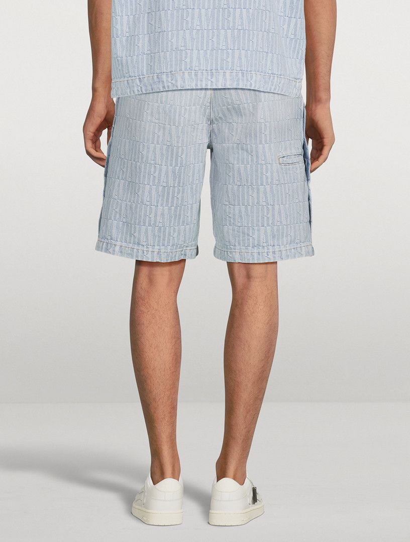 Amiri o1y0525 Denim Short in Light Blue Size US 34 / EU 50 - 4 Thumbnail