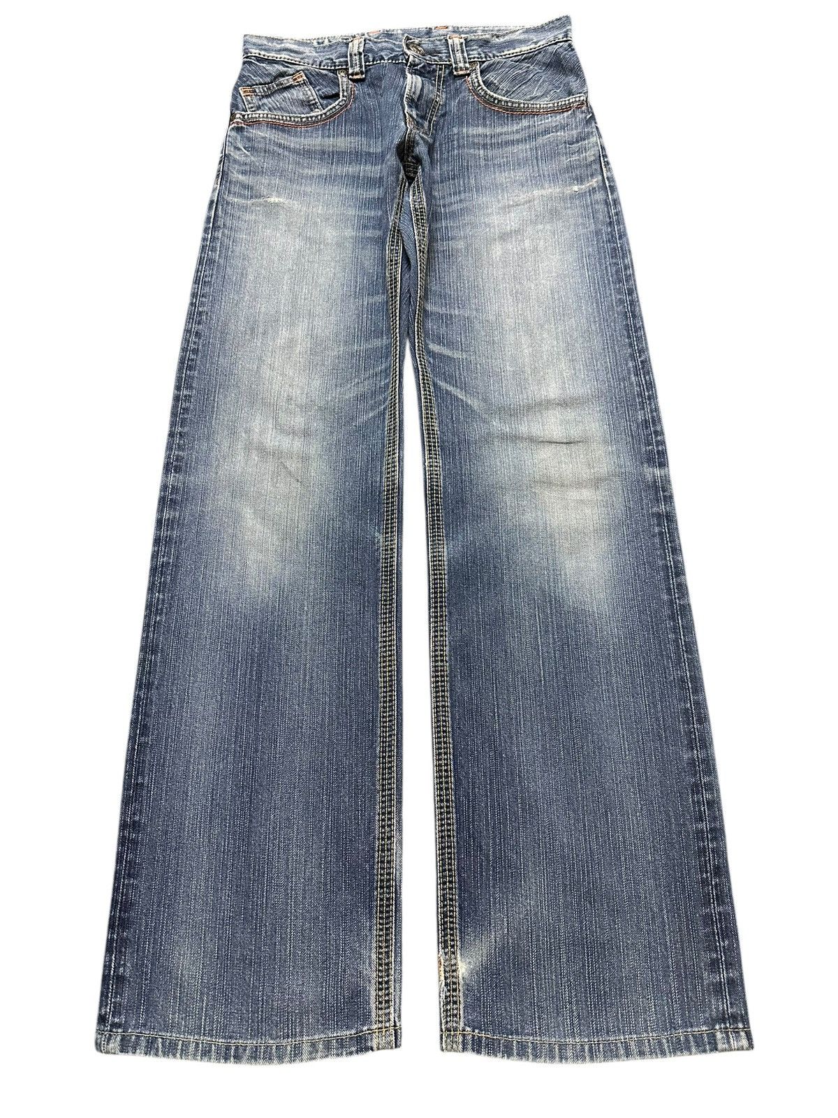 Edwin Edwin XV Exclusive Vintage Blue Faded Wash Style Loose Fits Size US 30 / EU 46 - 1 Thumbnail