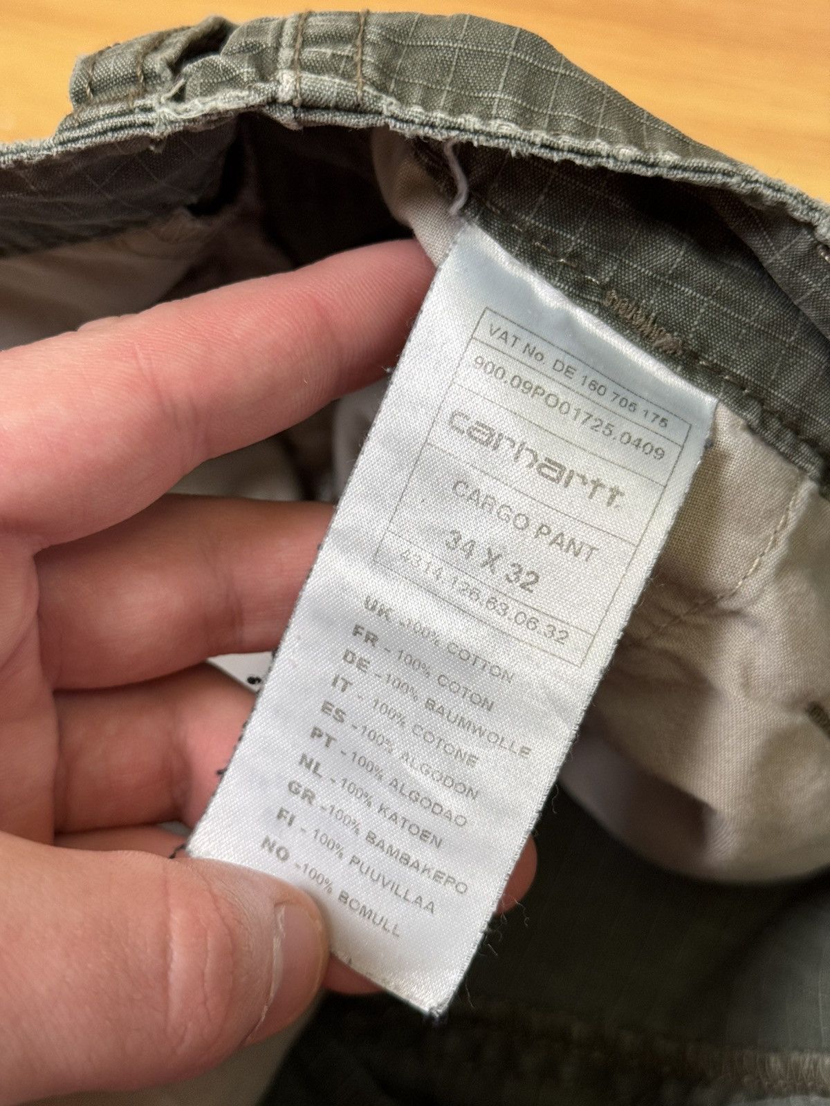Carhartt Vintage 90s Carhartt Cargo Pants Multilpocket Olive Green L Size US 34 / EU 50 - 25 Thumbnail