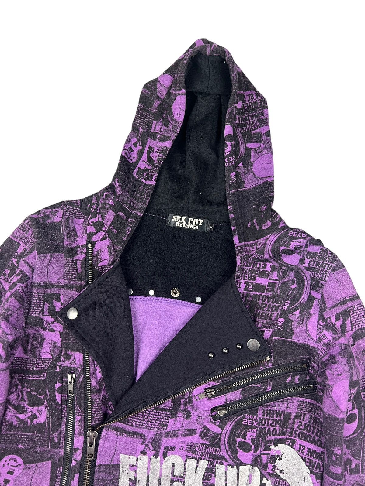 Sex Pot ReVeNGe Sex Pot Revenge Double Collar Zipper Hoodie Jacket Size US S / EU 44-46 / 1 - 3 Thumbnail