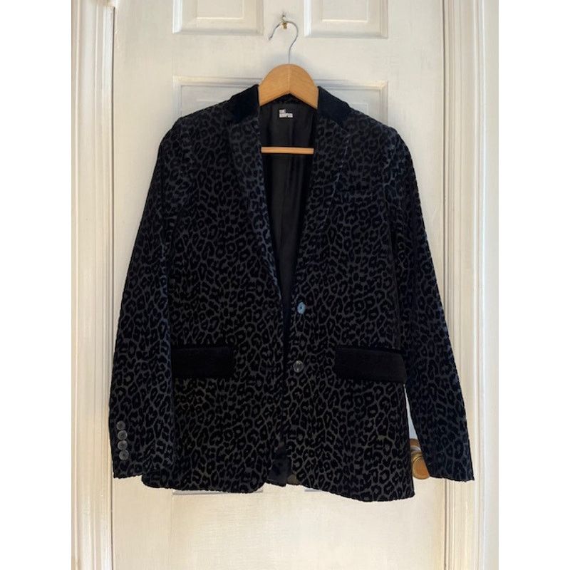 The Kooples The kooples black leopard velvet blazer Size 34 Size XS / US 0-2 / IT 36-38 - 2 Thumbnail