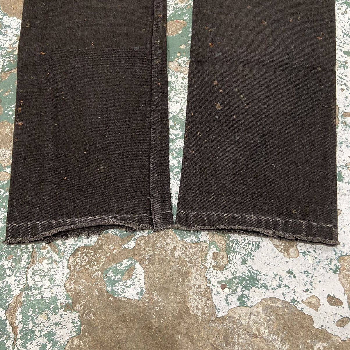 Levi's × Vintage Vintage 1990s Levi's Paint Splatter Black Denim Jeans Size US 29 - 5 Thumbnail