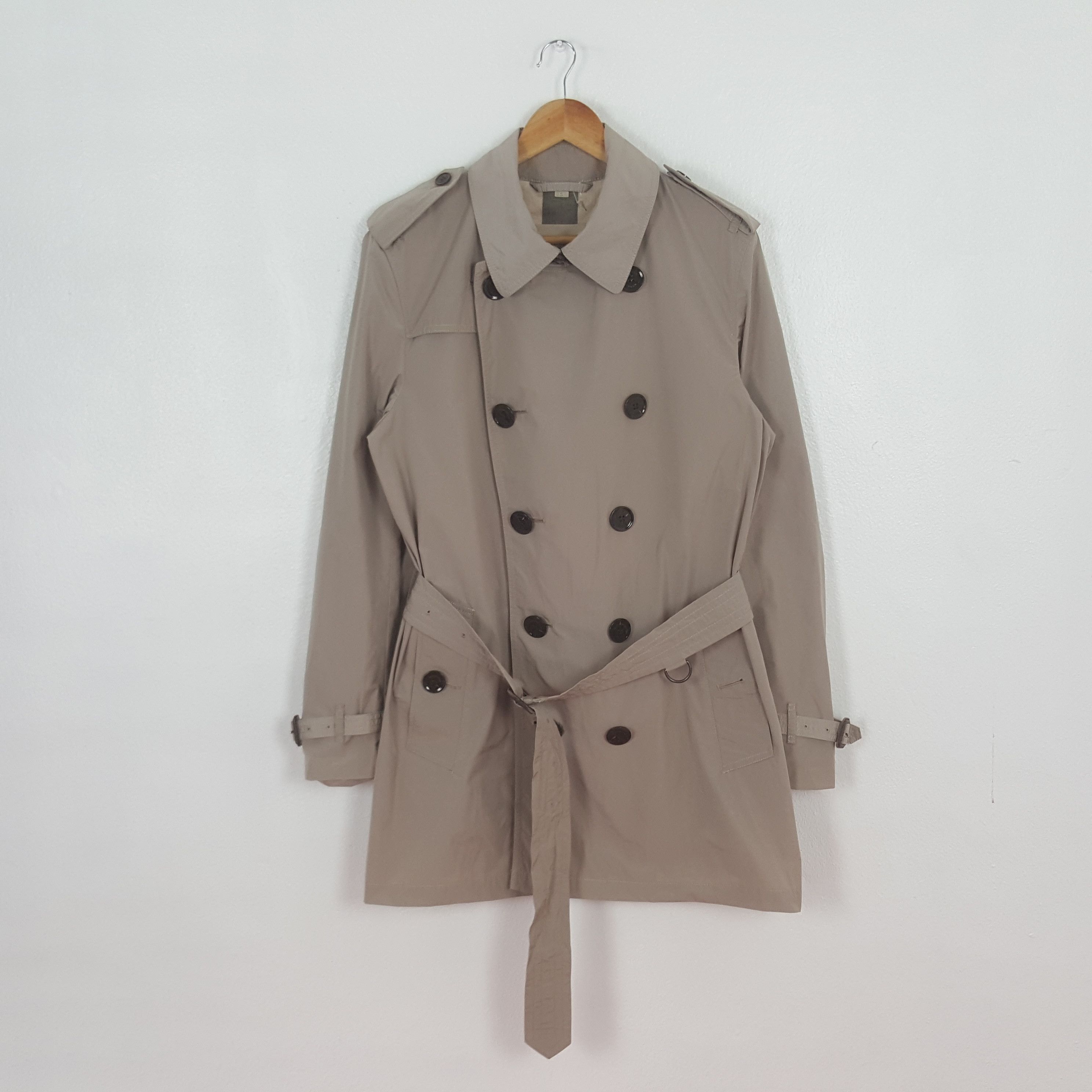 Burberry Vintage Burberry Brit Designer Brand Trench Jacket C322N17 Size US S / EU 44-46 / 1 - 3 Thumbnail