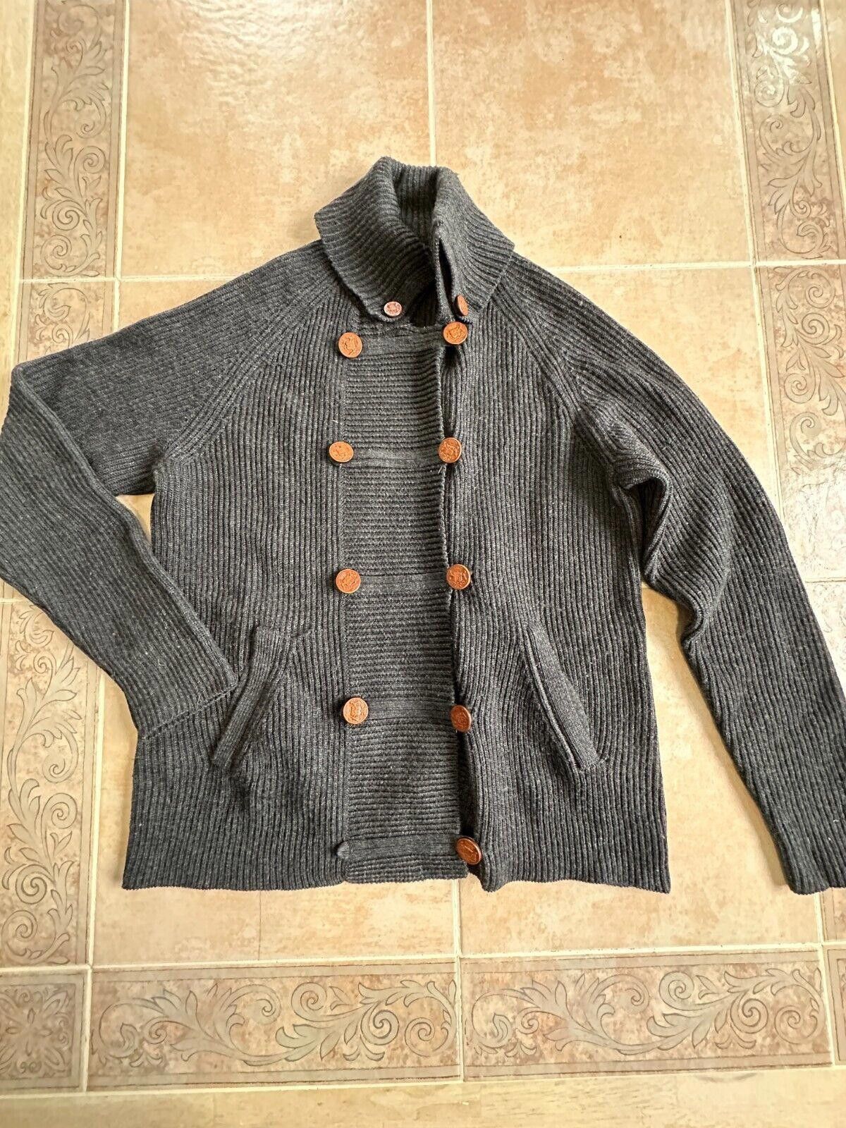 J.McLaughlin J McLaughlin Sweater Merino Wool Military Heavyweight sz L Size L / US 10 / IT 46 - 1 Thumbnail