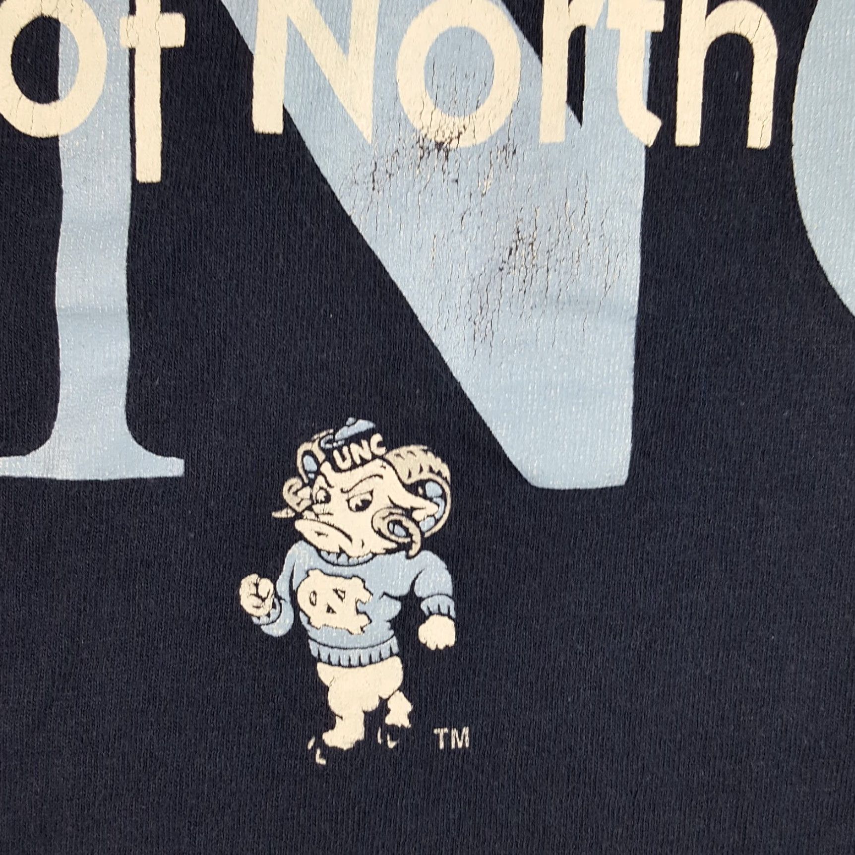 Vintage VINTAGE 90s Pure Music UNC State Football T-Shirt Mens Medium Blue College Retro Size US M / EU 48-50 / 2 - 2 Thumbnail