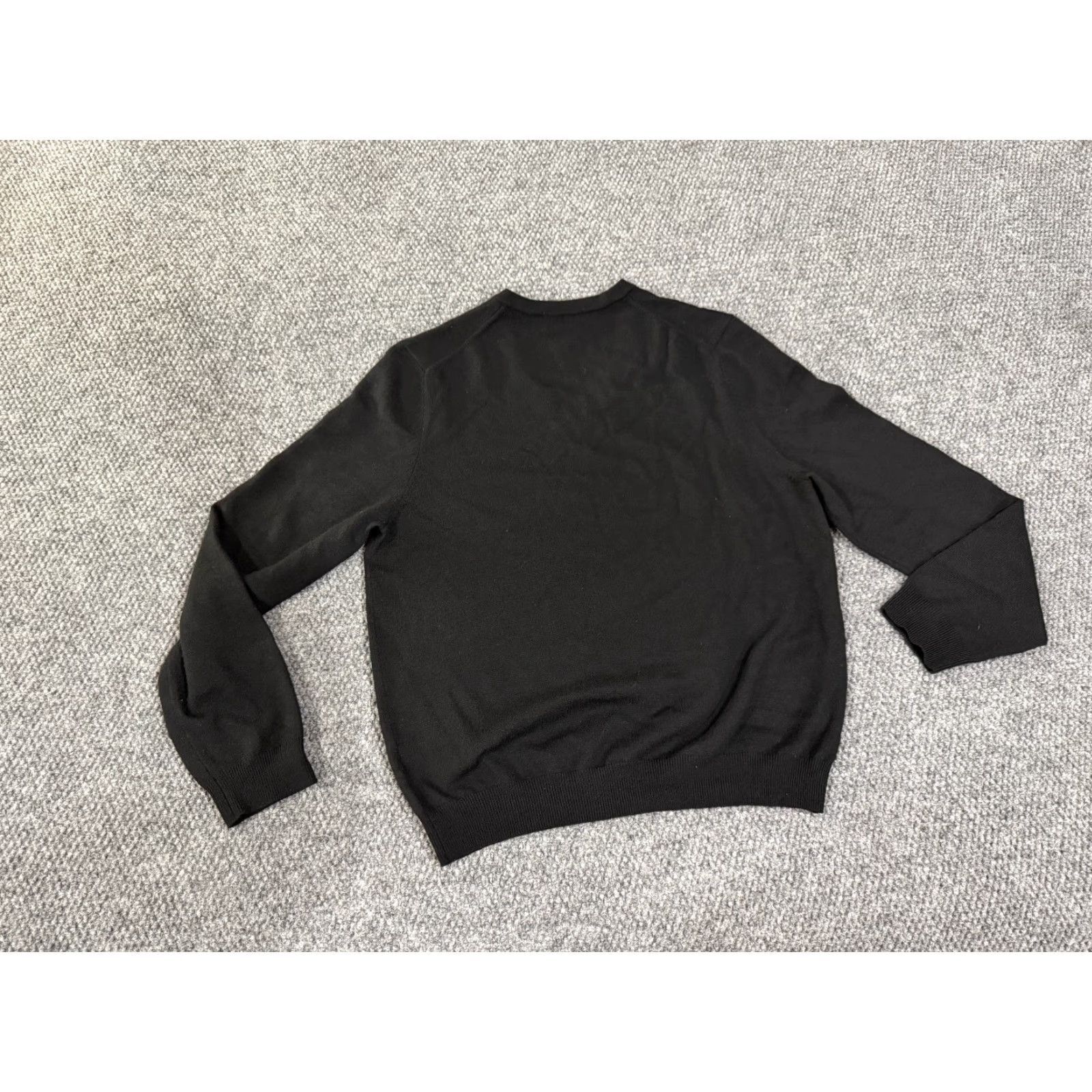 Brooks Brothers Brooks Brothers Sweater Mens M Black Merino Wool V-Neck Stretch Knit Pullover Long Sleeve Zipper Logo Classic 90s? Size US M / EU 48-50 / 2 - 6 Thumbnail