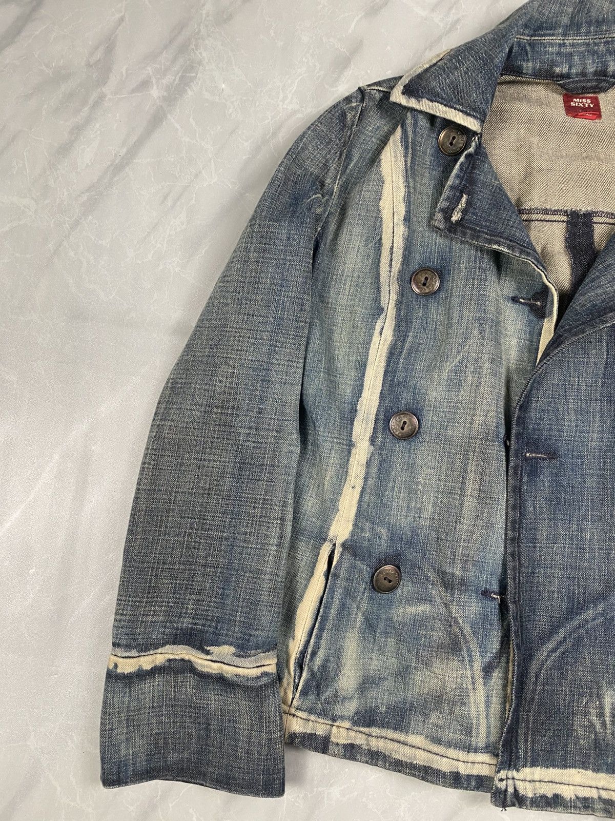 Miss Sixty Vintage Miss Sixty Italy Denim Biker Jacket Size S / US 4 / IT 40 - 2 Thumbnail