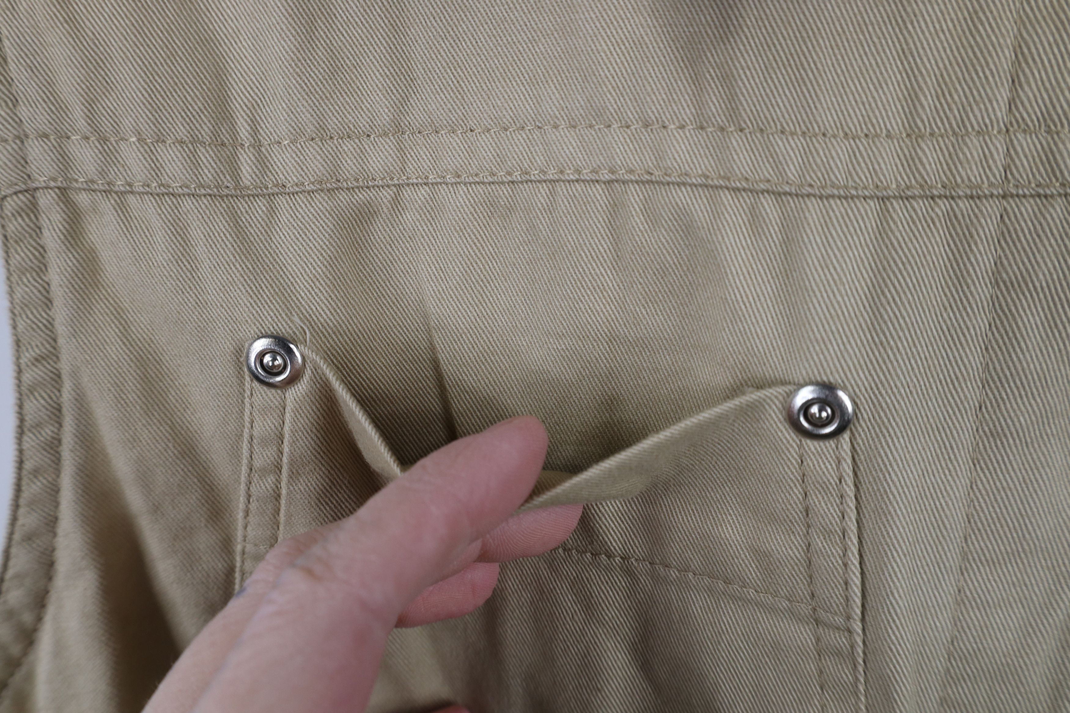 Vintage Vintage 90s Streetwear Full Zip Sleeveless Vest Jacket Beige Size M / US 6-8 / IT 42-44 - 4 Thumbnail