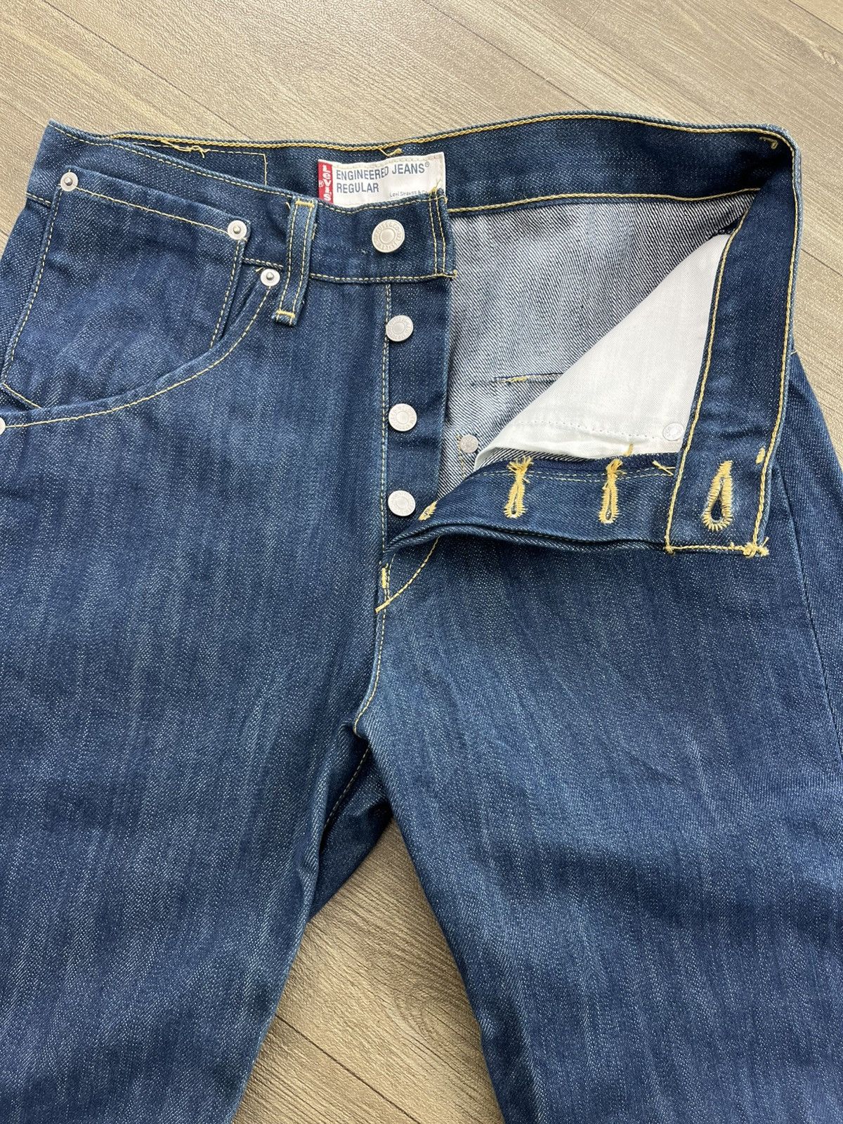 Levi's Vintage Clothing Vintage Levis Engineered Twisted Jeans Mens Blue Jeans Pants Size US 29 - 6 Thumbnail