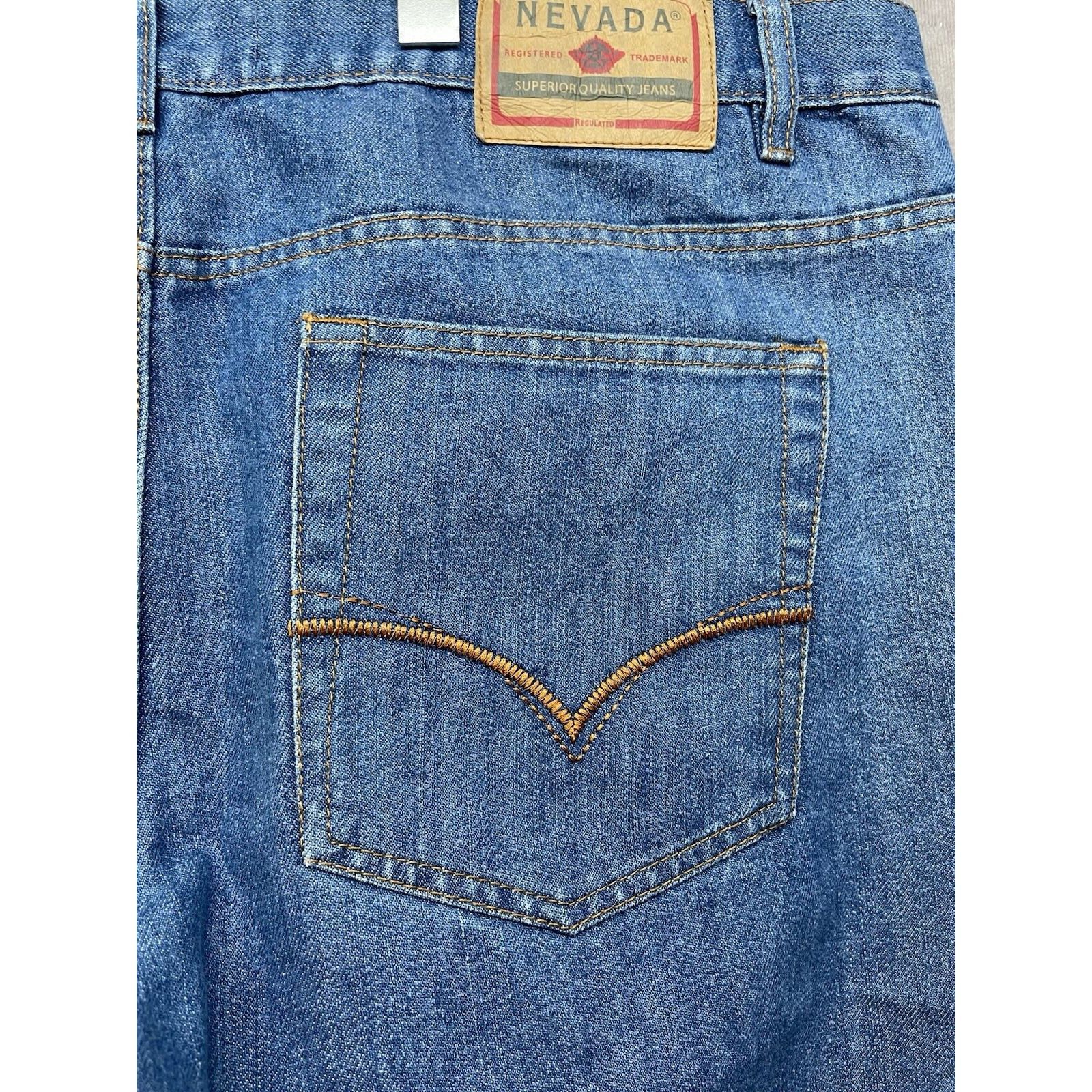 Other VTG Nevada Superior Quality Jeans Straight Fit Denim Blue Je Size US 40 / EU 56 - 9 Thumbnail