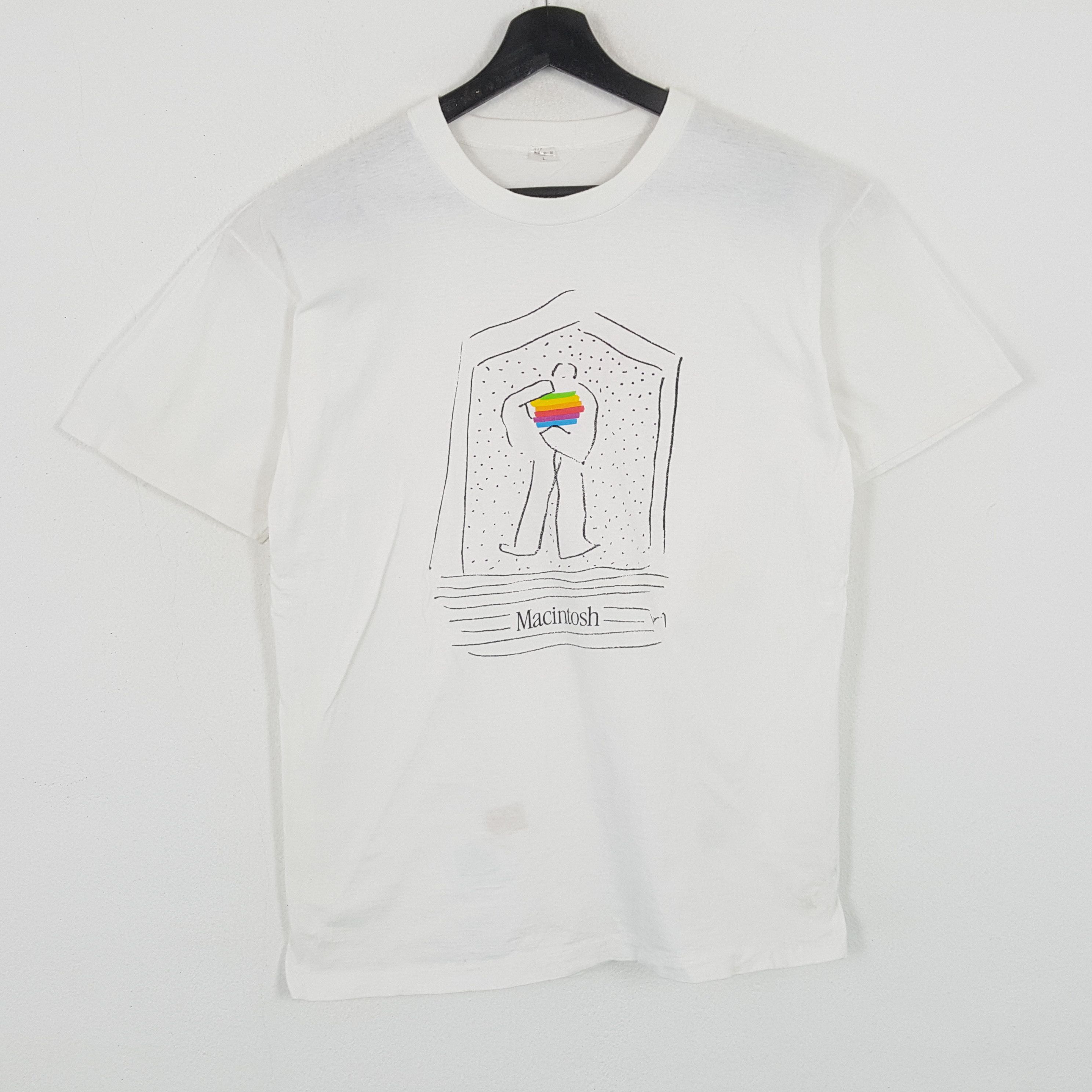 Apple × Vintage MACINTOSH APPLE Streetwear Style Tshirt Size US M / EU 48-50 / 2 - 1 Thumbnail