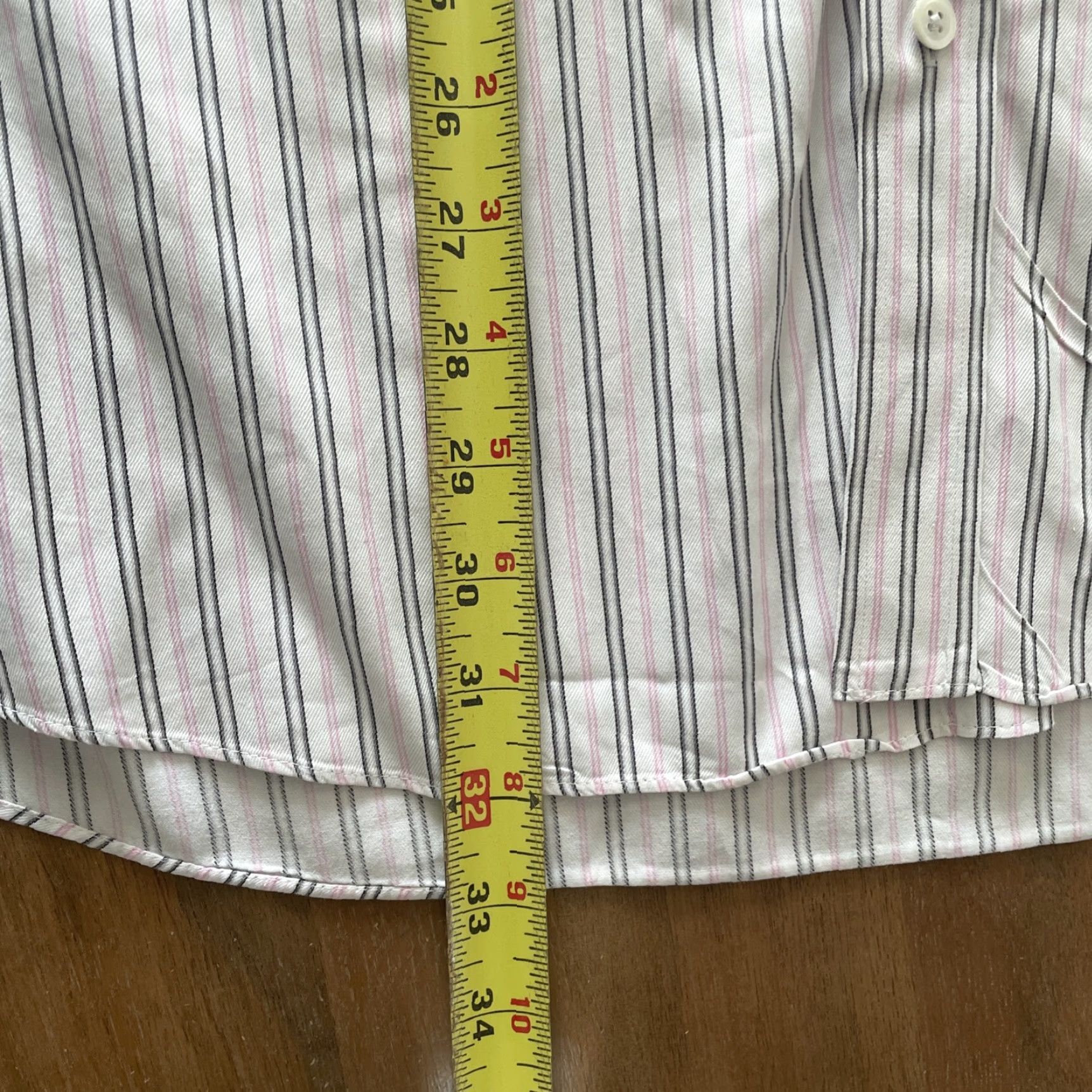 Vintage Mohan Custom Tailors Dress Shirt Mens 2XL Striped Button Up French Cuff Size 48R - 6 Thumbnail
