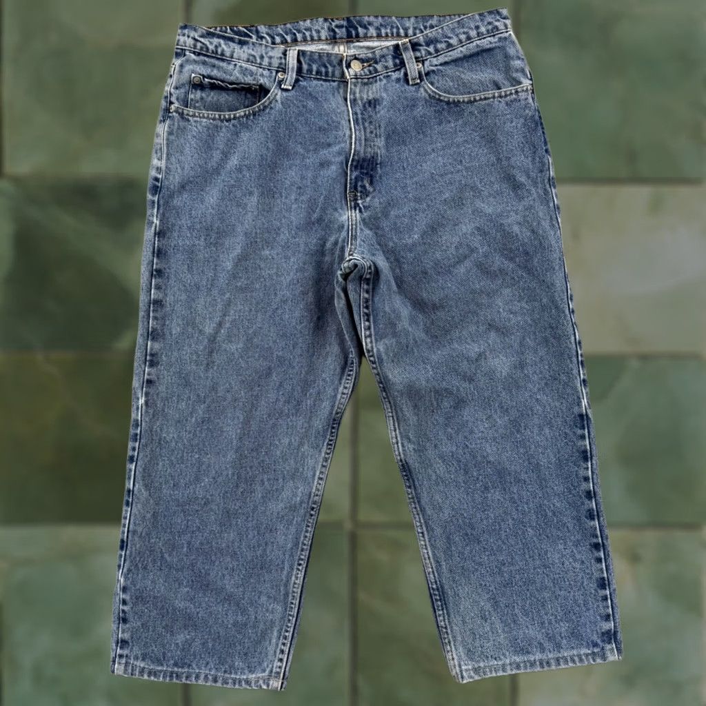Polo Ralph Lauren VINTAGE Polo Ralph Lauren Jeans Mens 36x25 Blue Baggy Loose Denim Y2K Preppy USA Shirt Size US M / EU 48-50 / 2 - 1 Thumbnail